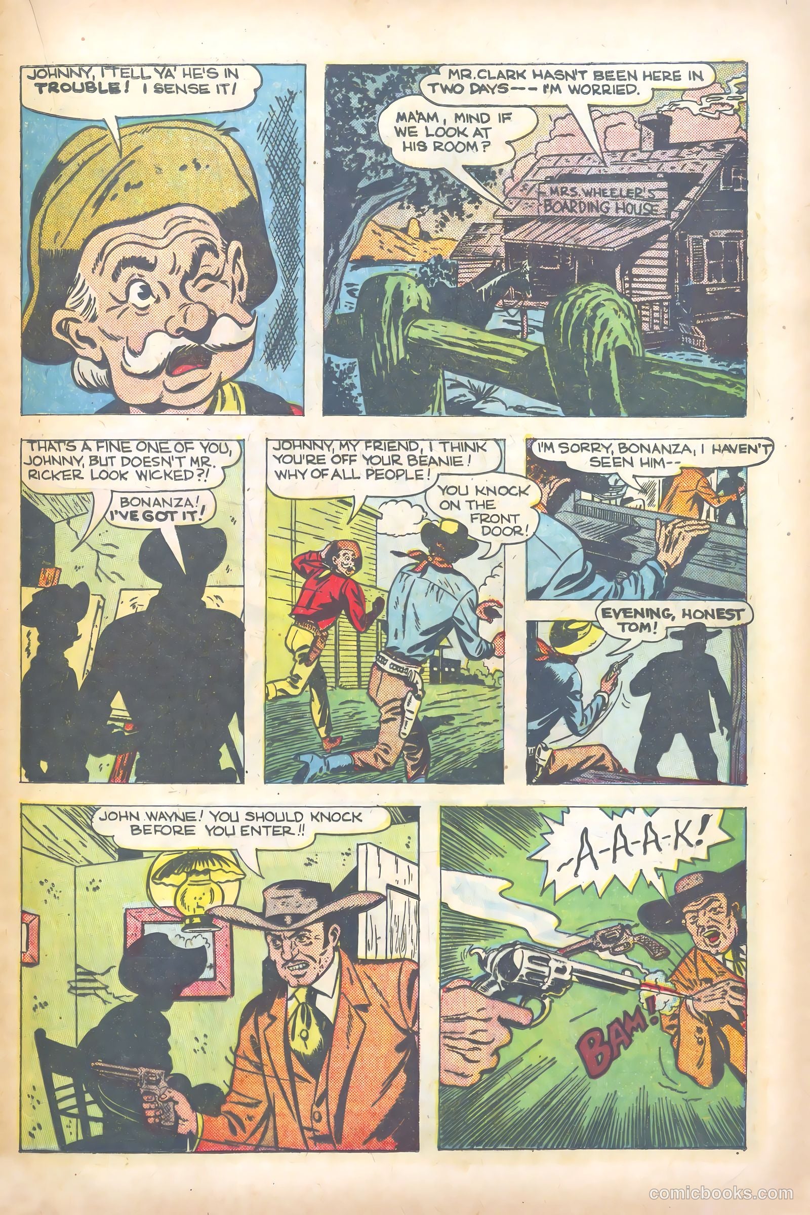 John Wayne Adventure Comics #4 (1950) — page 21 of 52