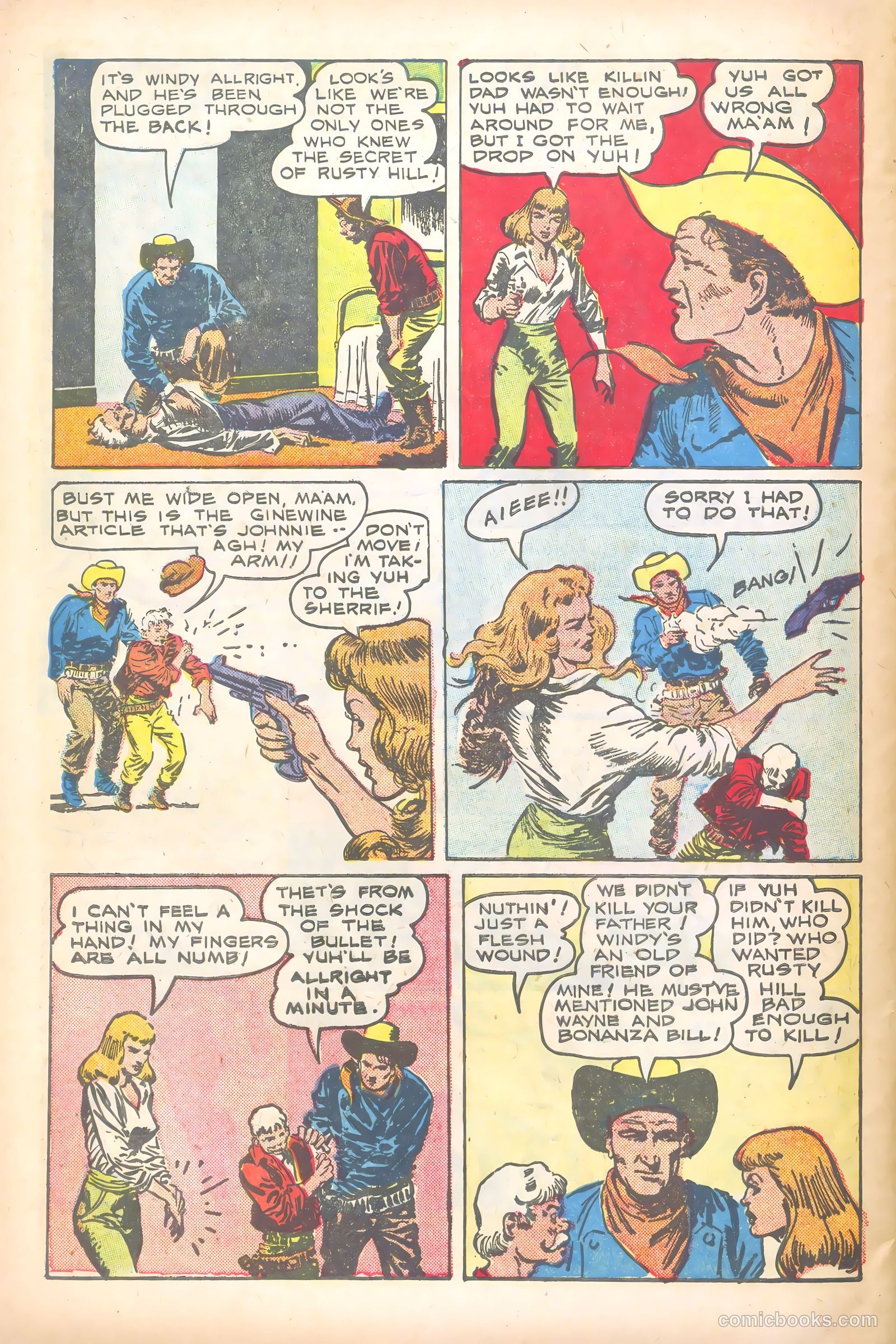 John Wayne Adventure Comics #4 (1950) — page 46 of 52