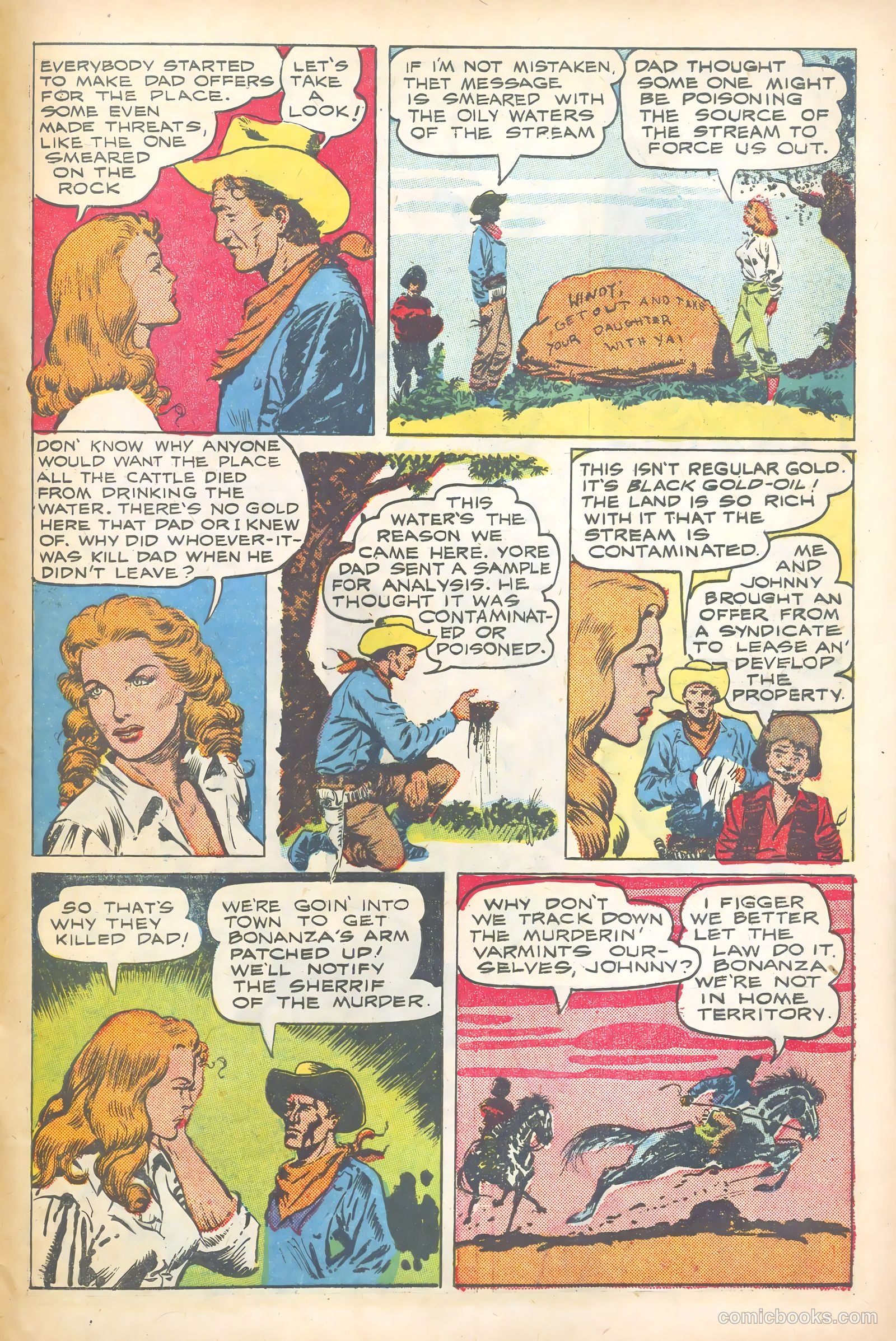 John Wayne Adventure Comics #4 (1950) — page 47 of 52