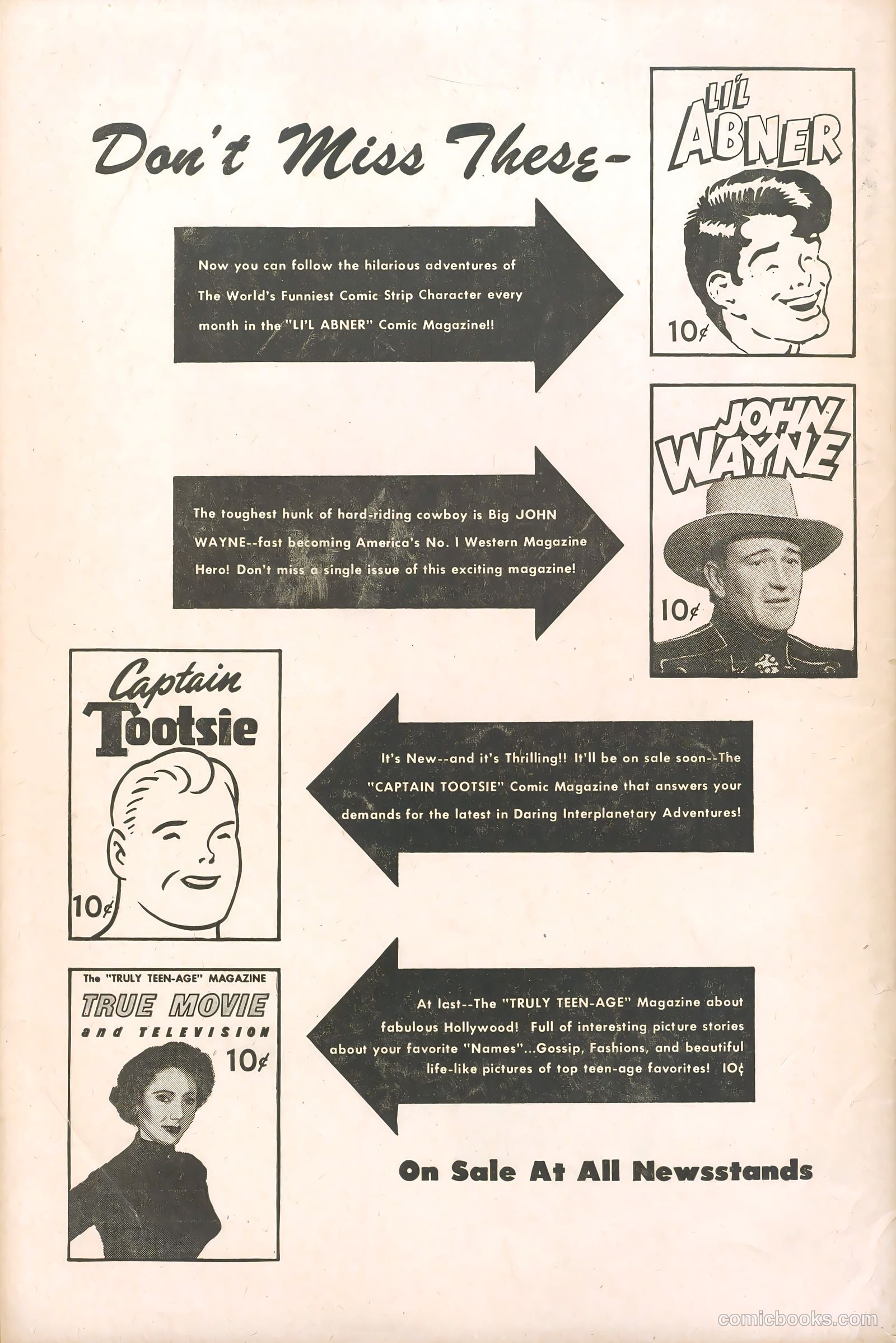 John Wayne Adventure Comics #4 (1950) — page 52 of 52
