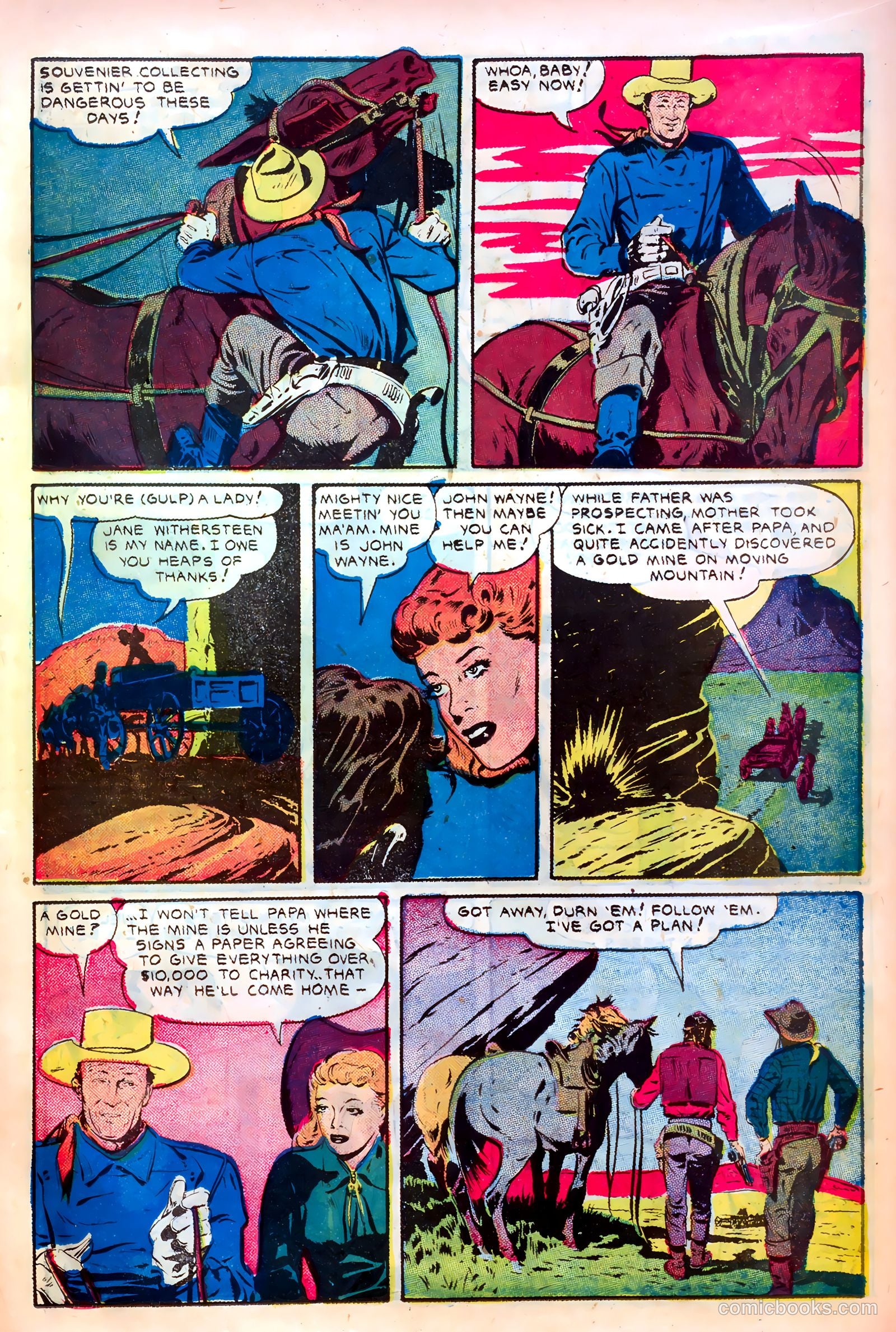 John Wayne Adventure Comics #5 (1950) — page 17 of 52