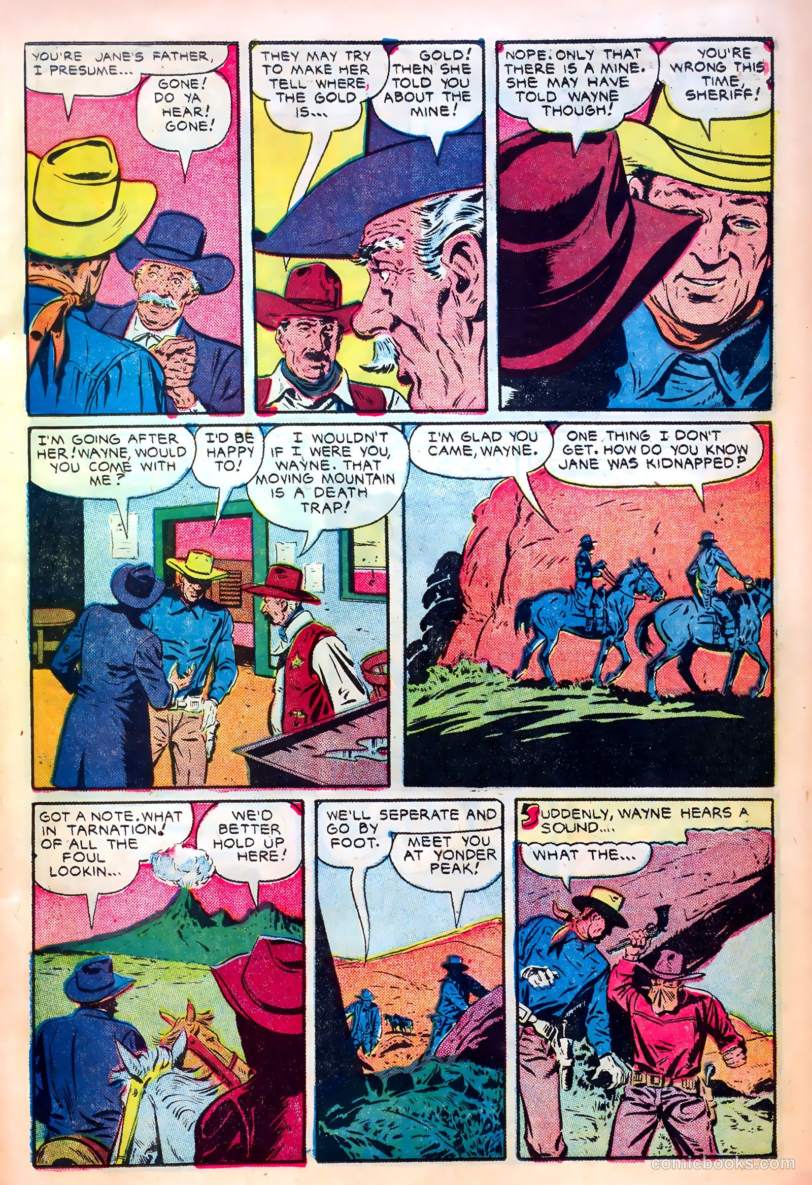 John Wayne Adventure Comics #5 (1950) — page 19 of 52