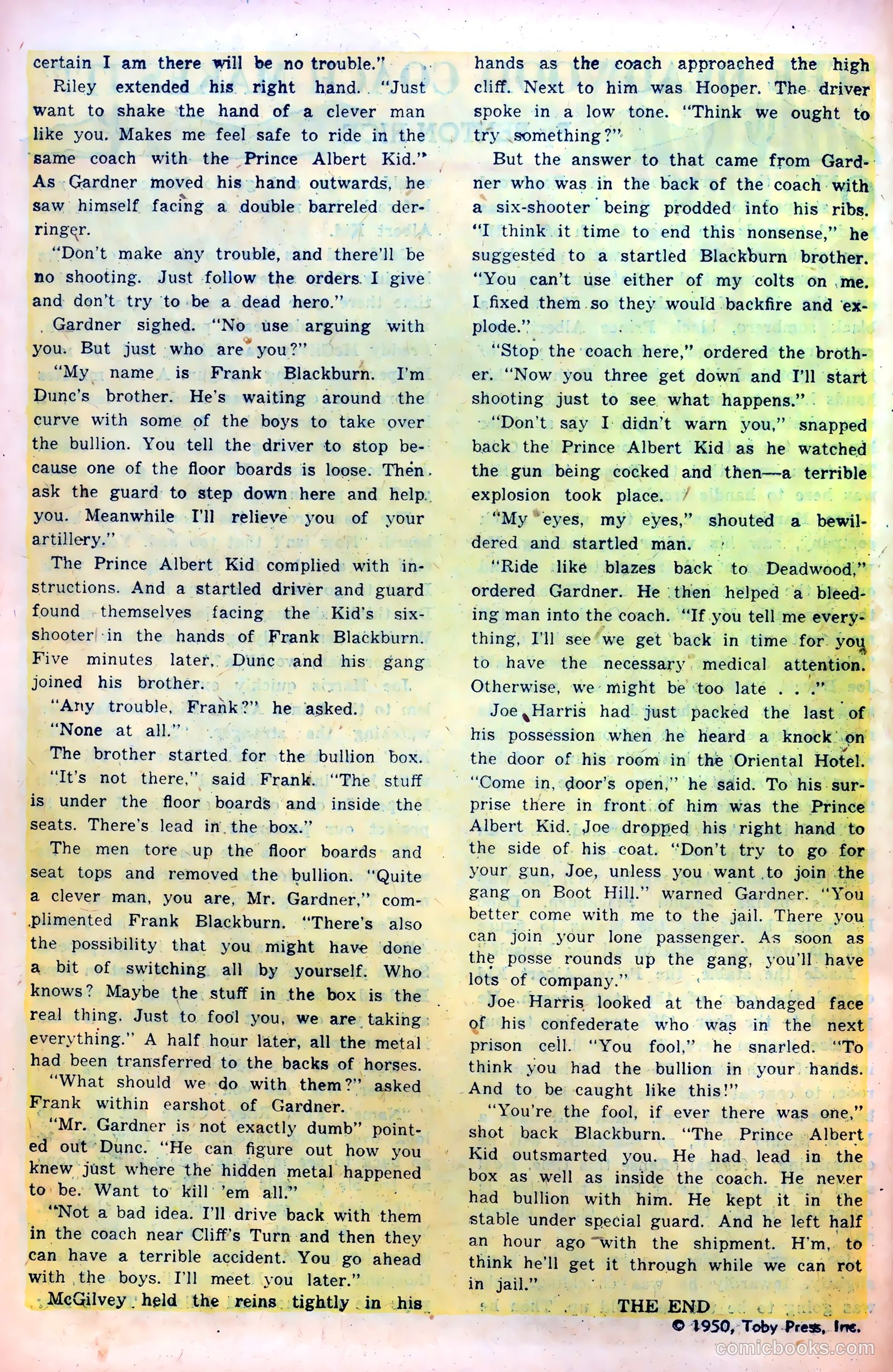 John Wayne Adventure Comics #5 (1950) — page 36 of 52