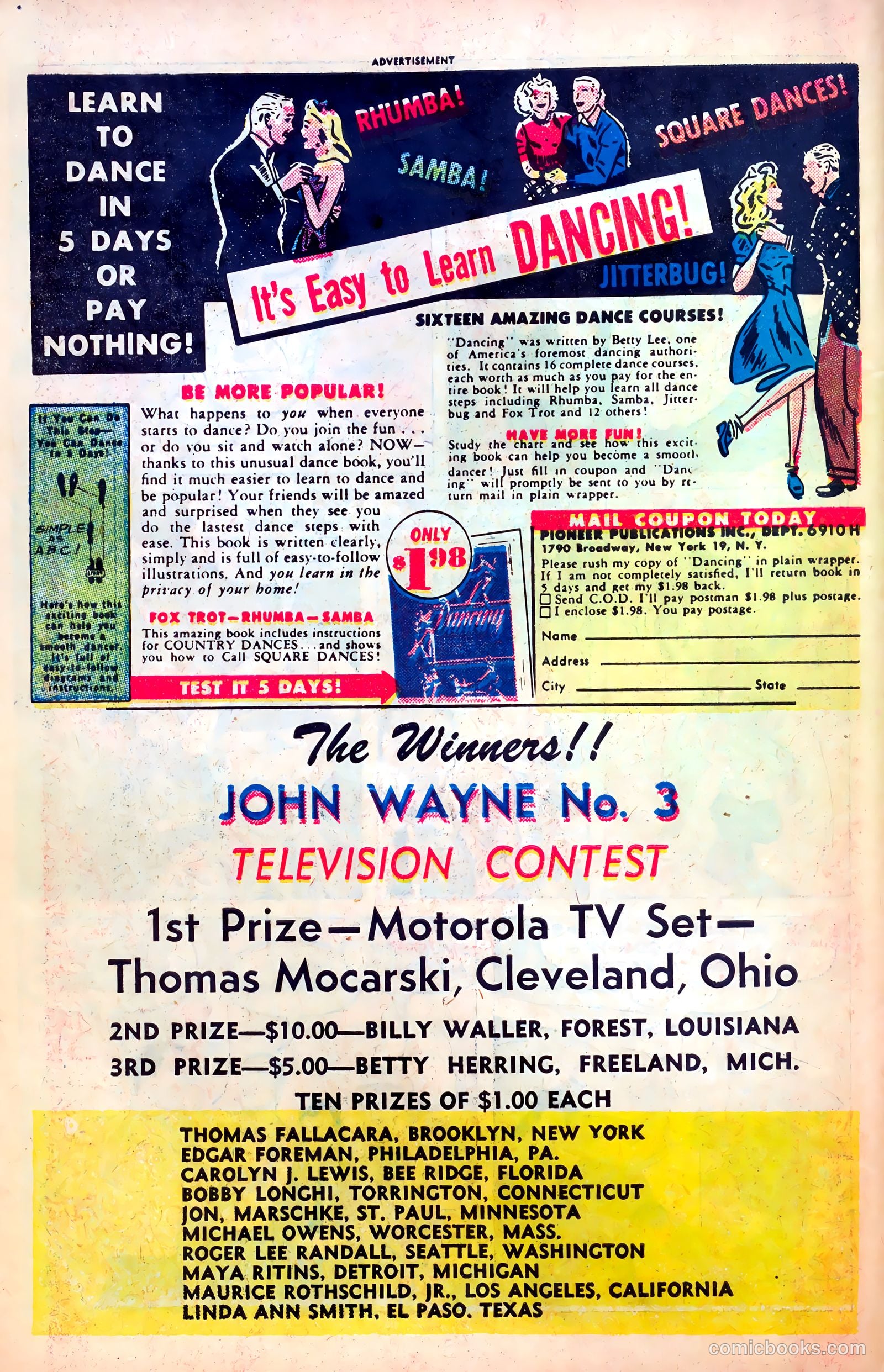 John Wayne Adventure Comics #5 (1950) — page 50 of 52