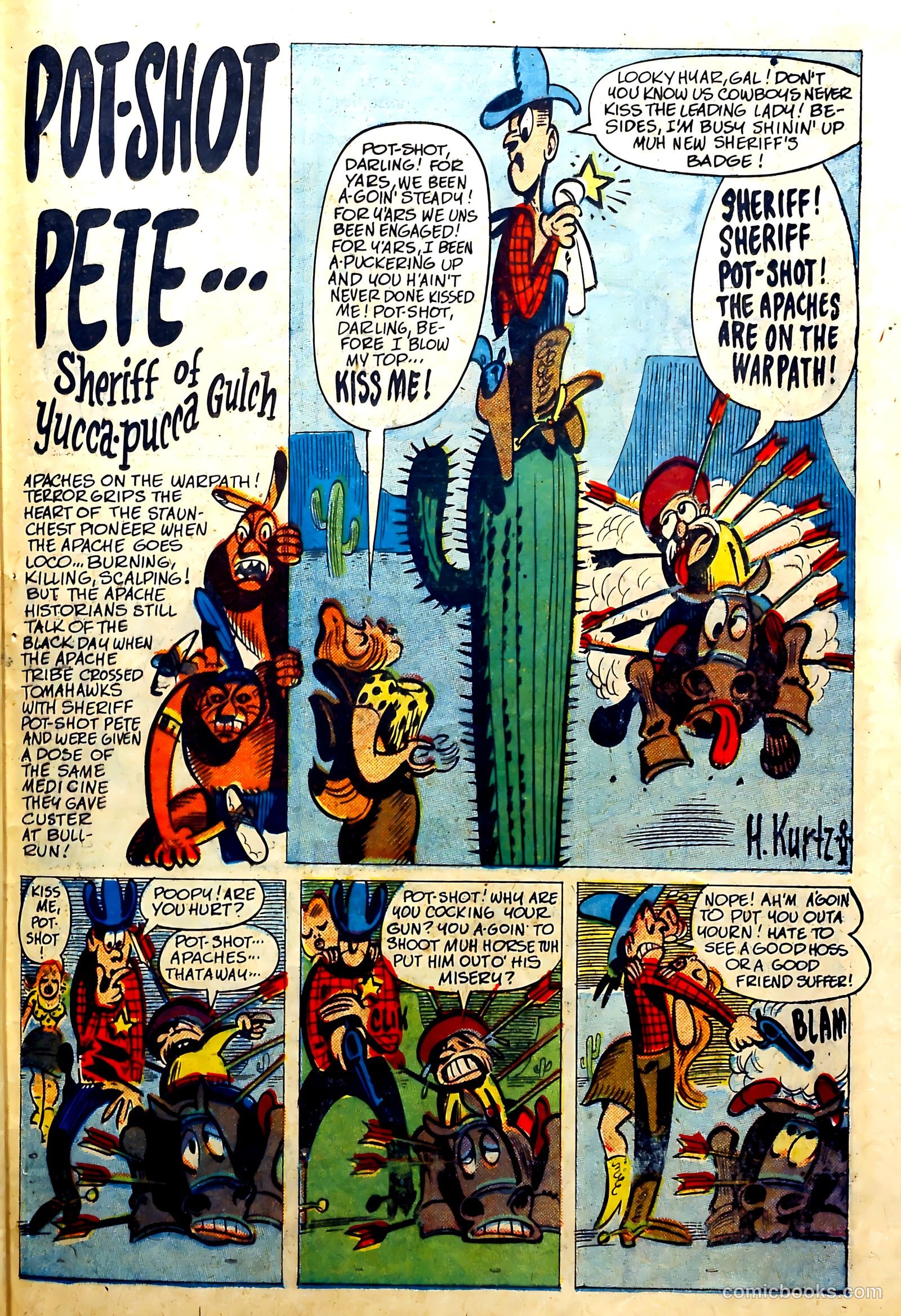 John Wayne Adventure Comics #6 (1950) — page 35 of 53