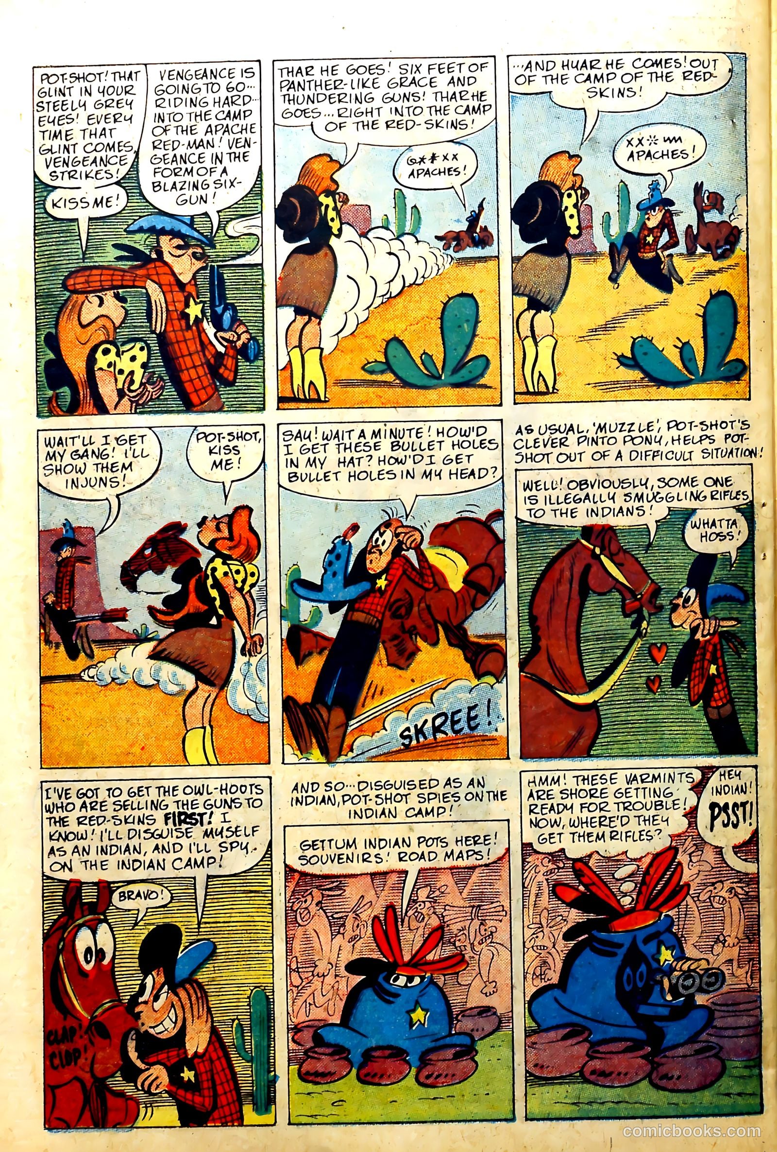 John Wayne Adventure Comics #6 (1950) — page 36 of 53