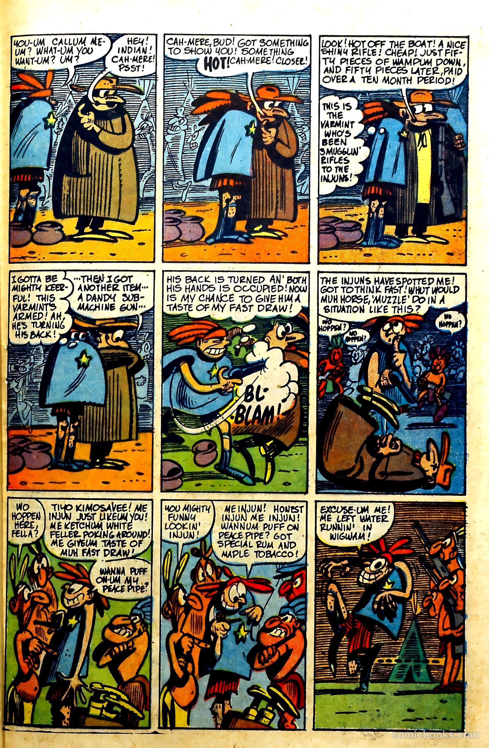 John Wayne Adventure Comics #6 (1950) — page 37 of 53