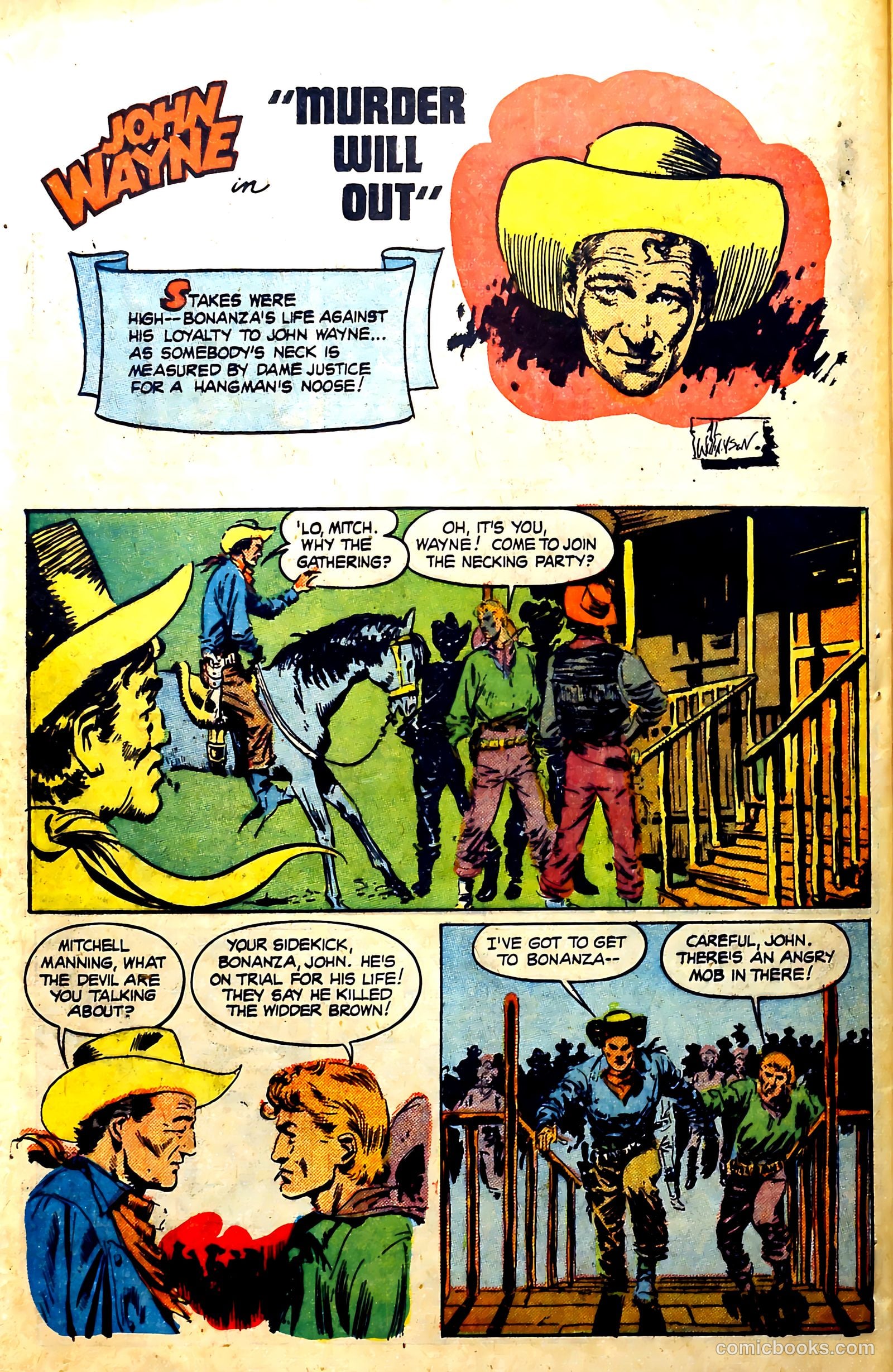 John Wayne Adventure Comics #6 (1950) — page 40 of 53