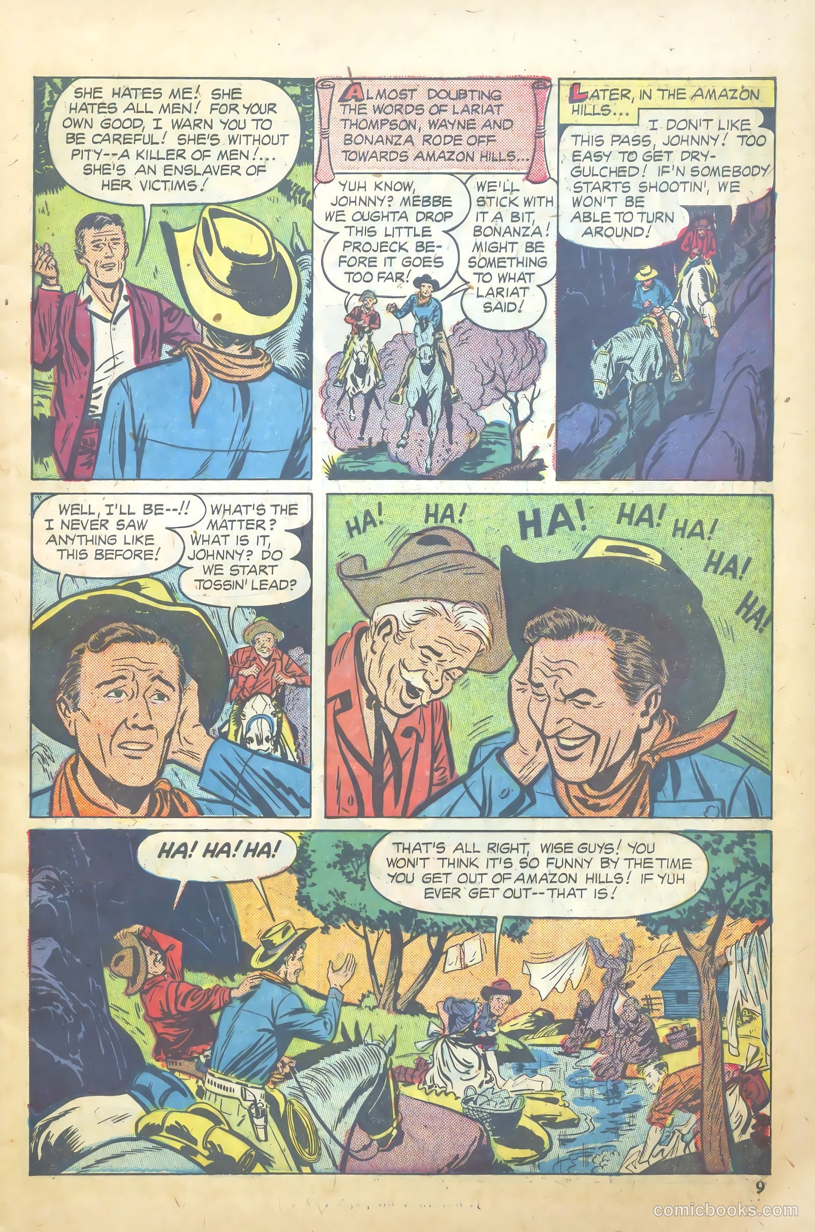 John Wayne Adventure Comics #7 (1950) — page 9 of 52