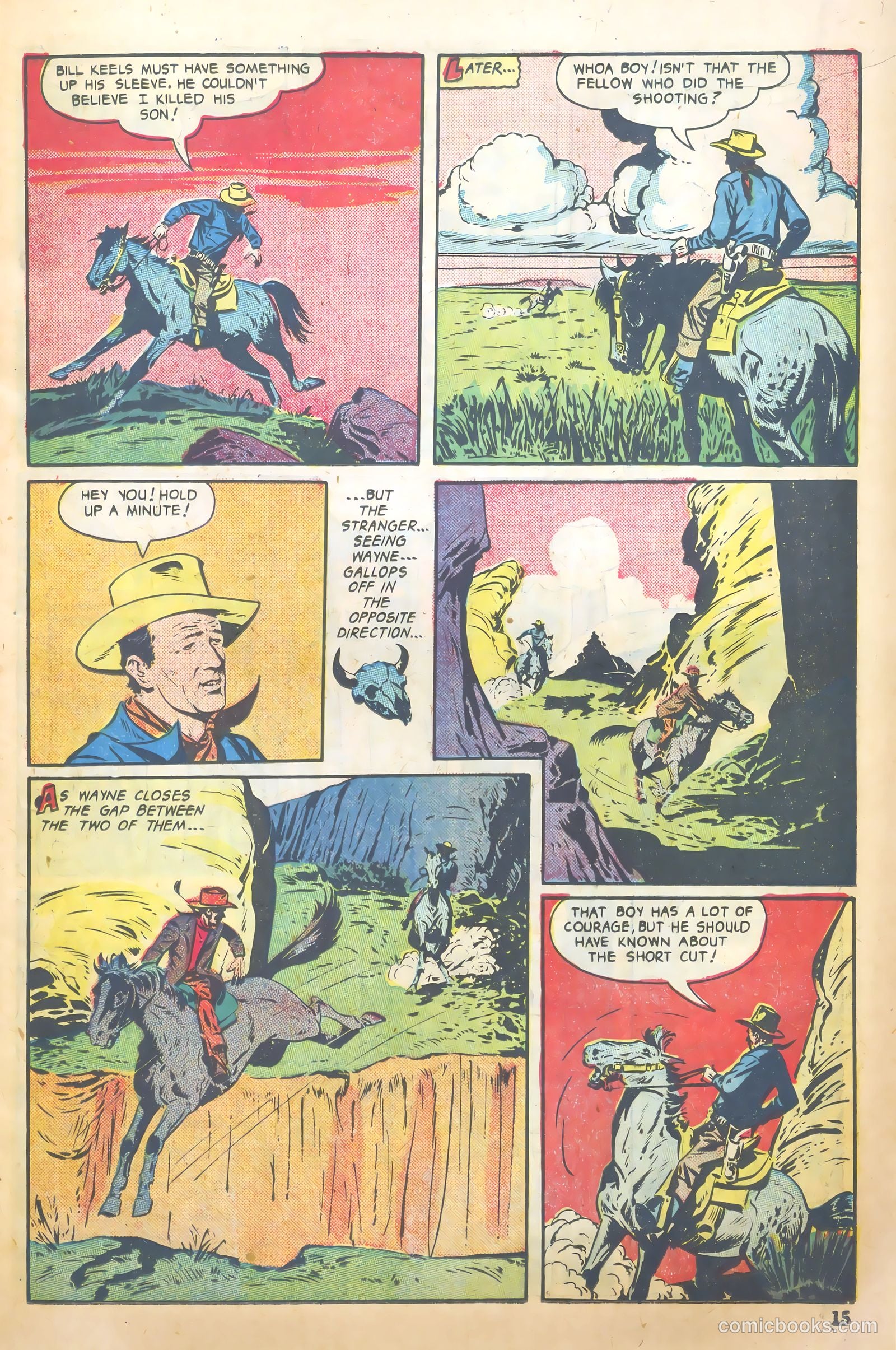 John Wayne Adventure Comics #7 (1950) — page 15 of 52