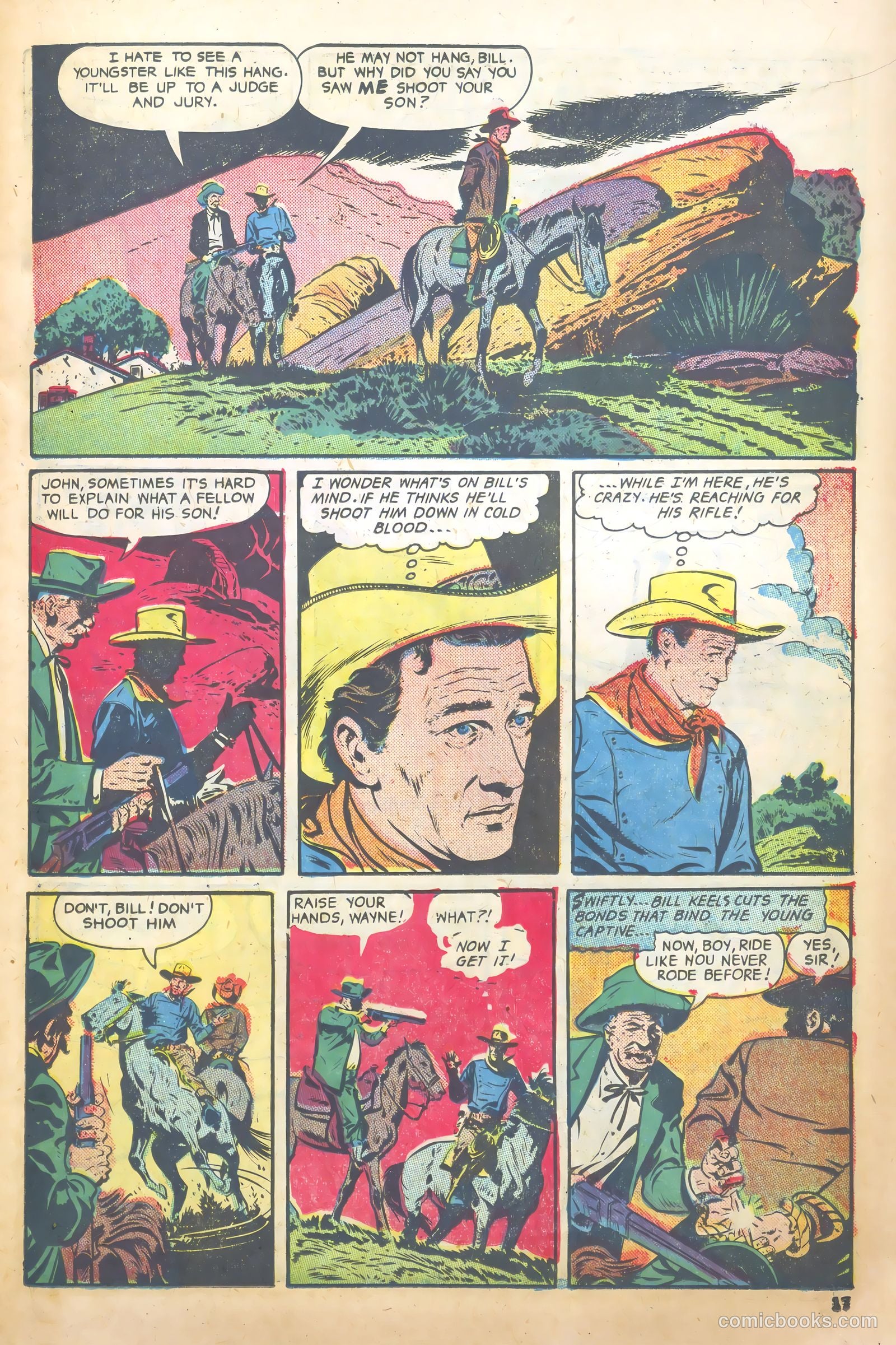 John Wayne Adventure Comics #7 (1950) — page 17 of 52