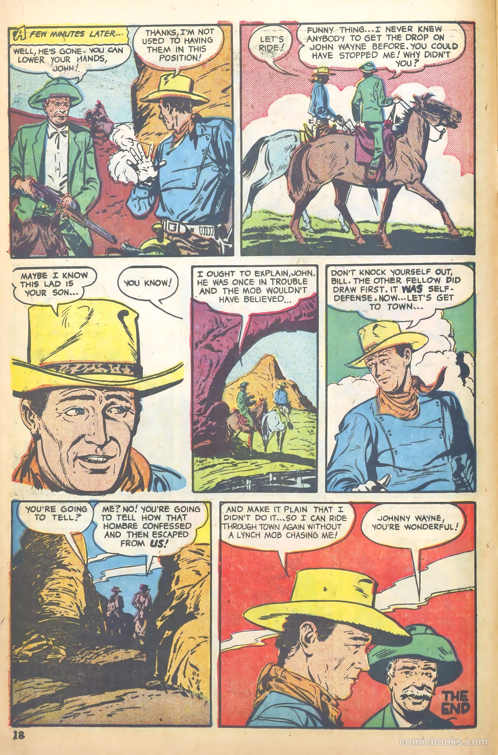 John Wayne Adventure Comics #7 (1950) — page 18 of 52