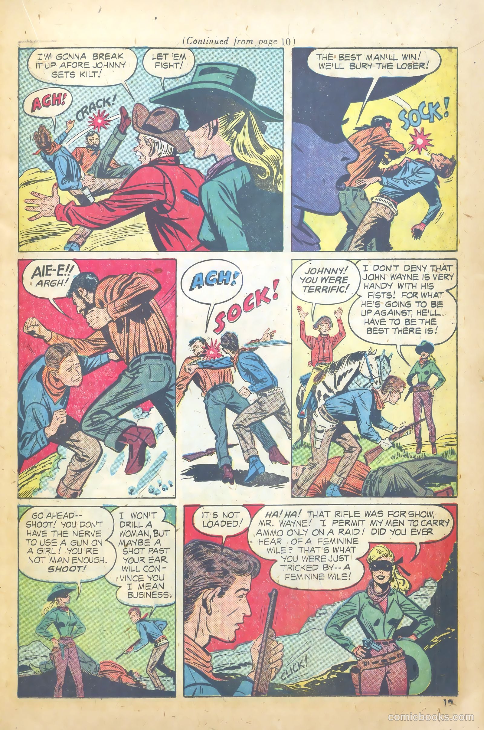 John Wayne Adventure Comics #7 (1950) — page 19 of 52