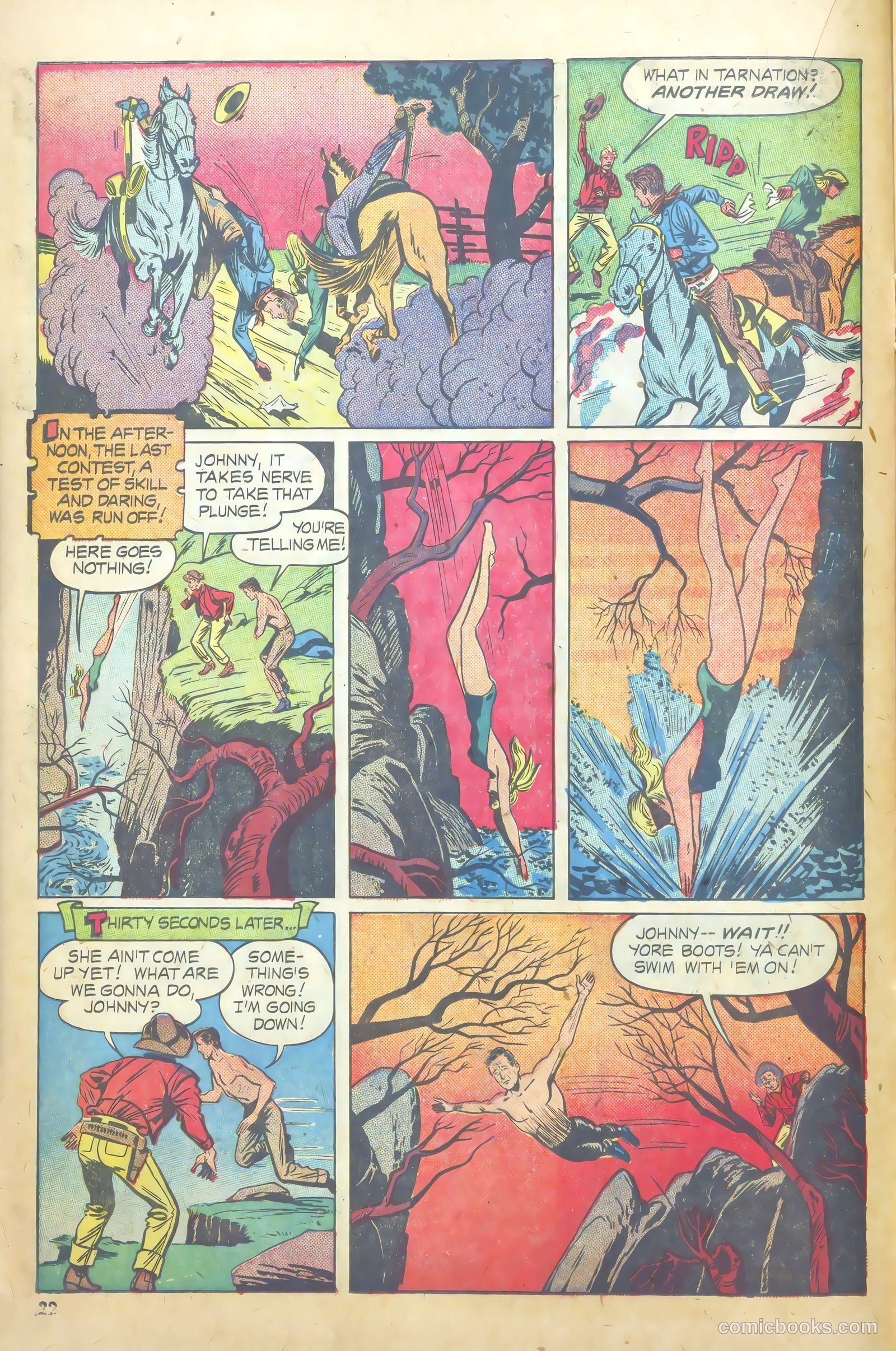 John Wayne Adventure Comics #7 (1950) — page 22 of 52