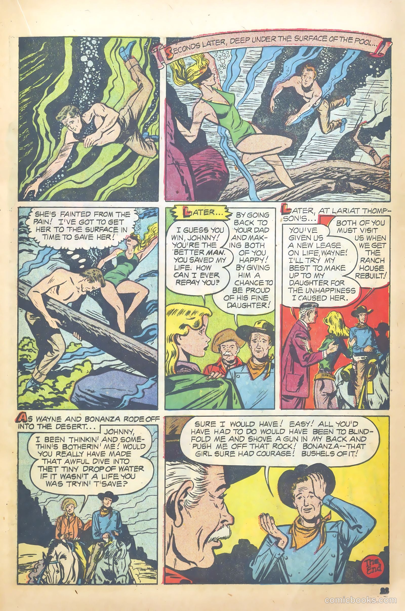 John Wayne Adventure Comics #7 (1950) — page 23 of 52