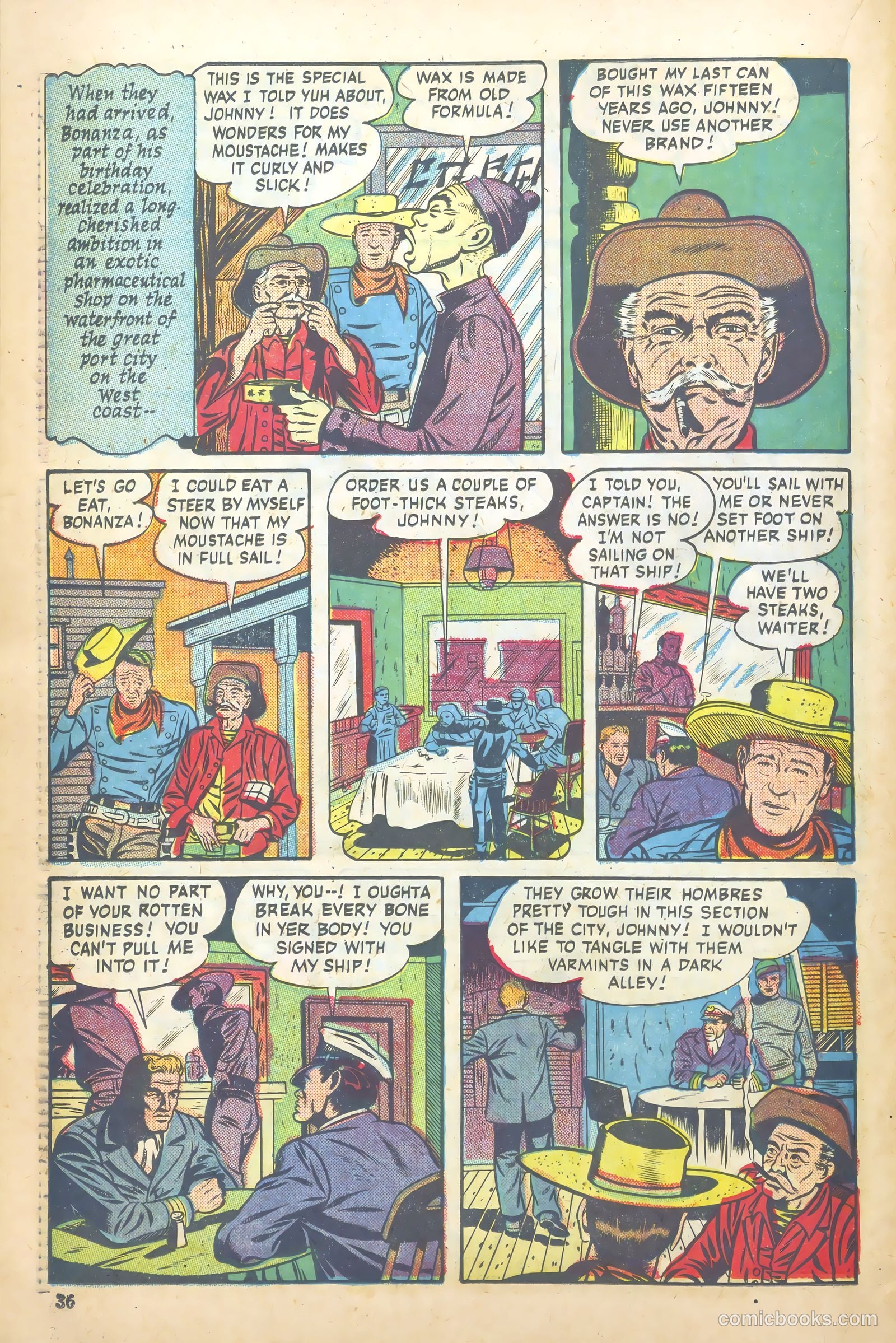 John Wayne Adventure Comics #7 (1950) — page 36 of 52