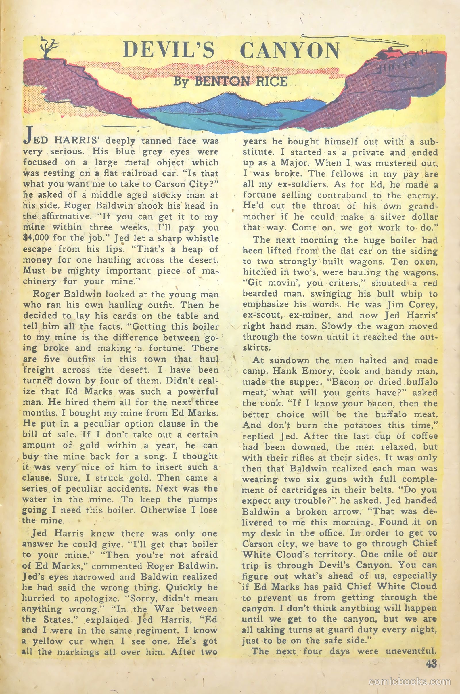 John Wayne Adventure Comics #7 (1950) — page 43 of 52