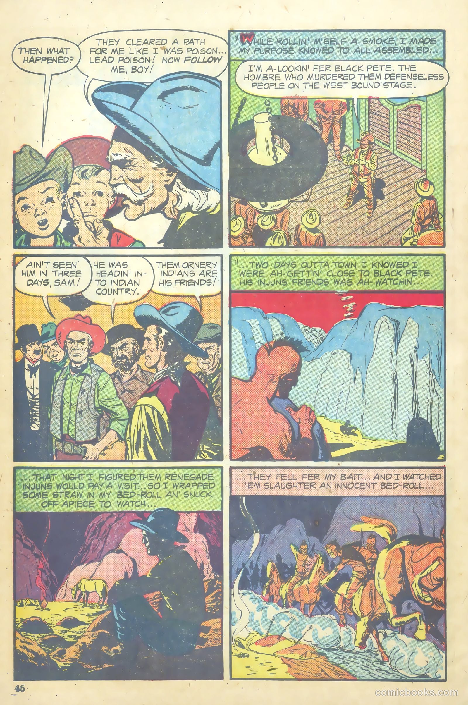 John Wayne Adventure Comics #7 (1950) — page 46 of 52