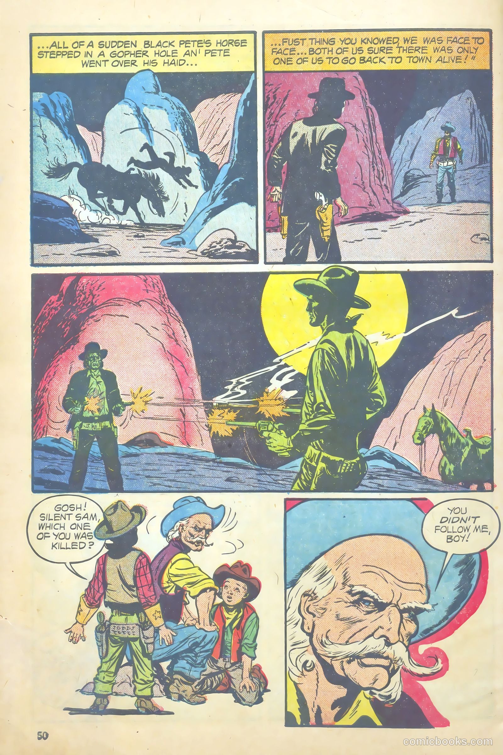 John Wayne Adventure Comics #7 (1950) — page 50 of 52