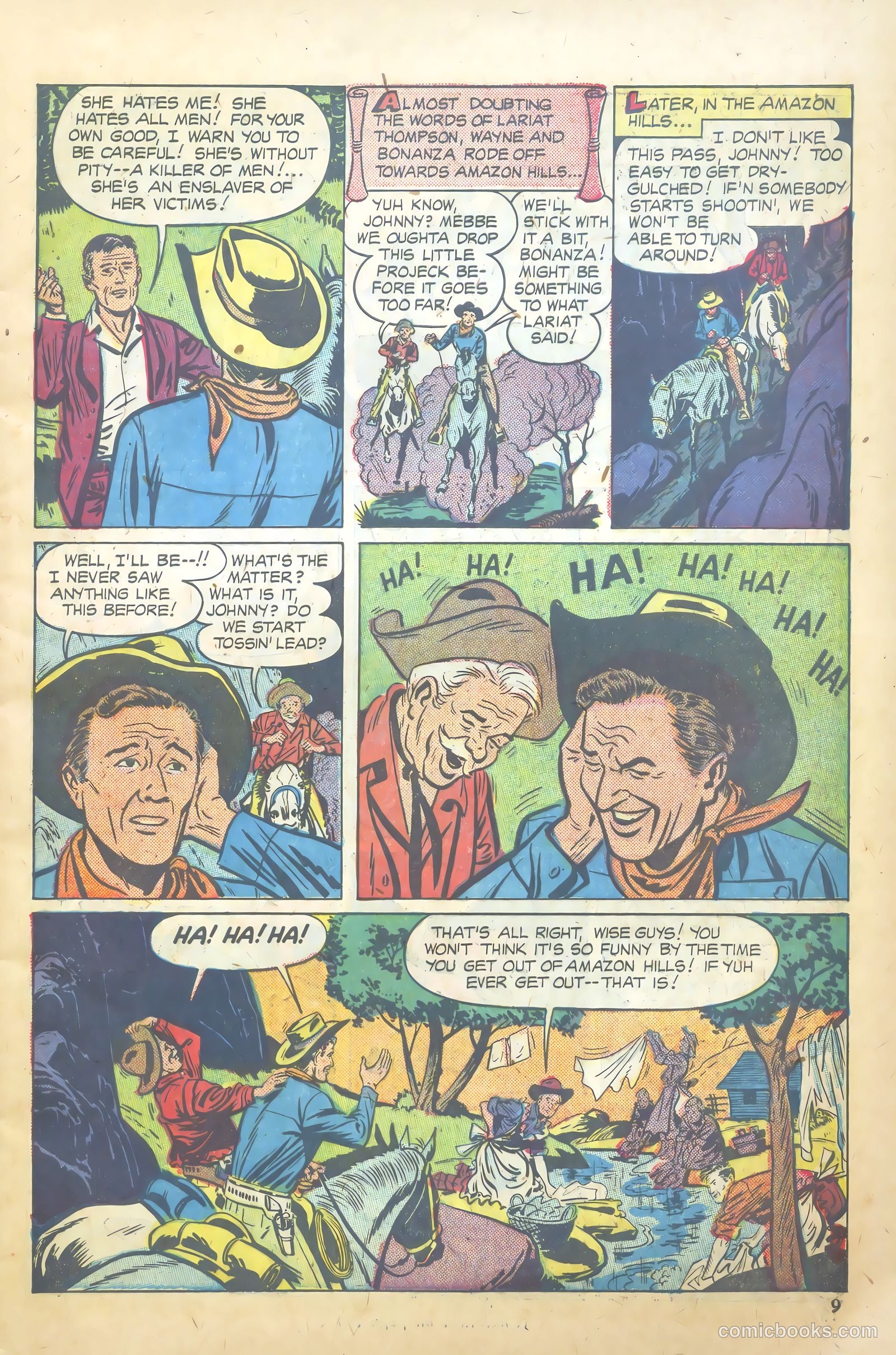 John Wayne Adventure Comics #7 (1950) — page 9 of 52