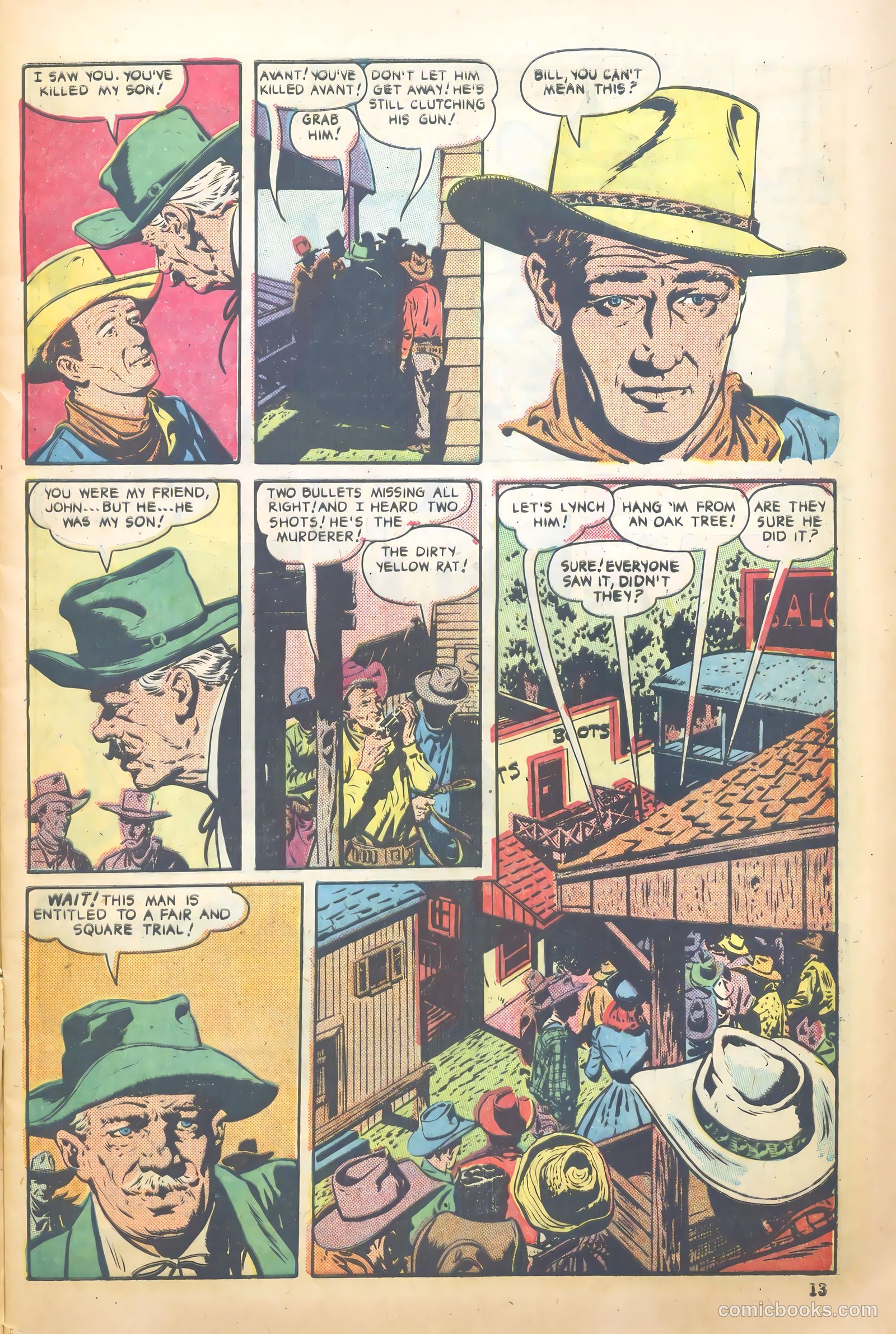 John Wayne Adventure Comics #7 (1950) — page 13 of 52