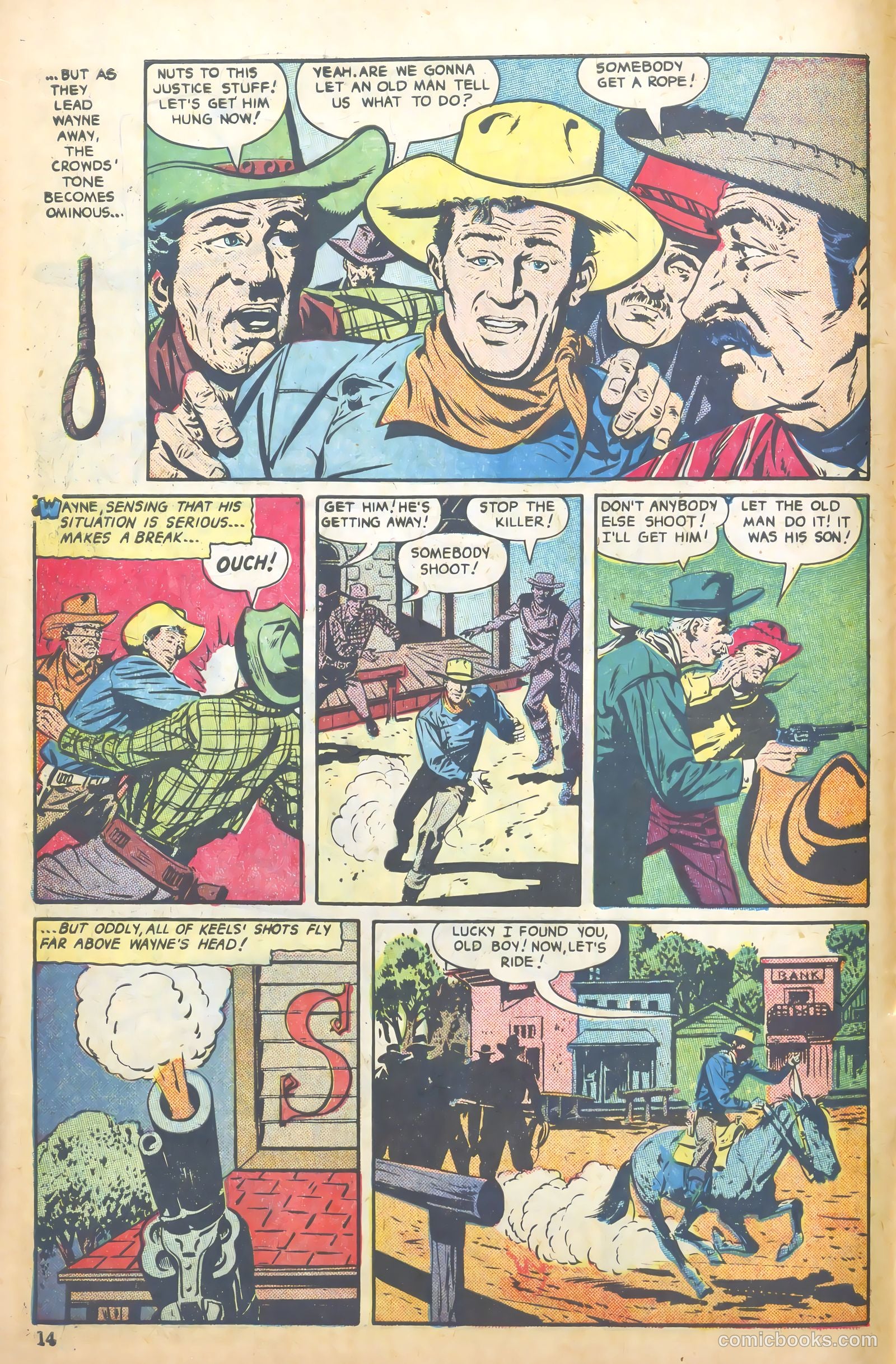 John Wayne Adventure Comics #7 (1950) — page 14 of 52
