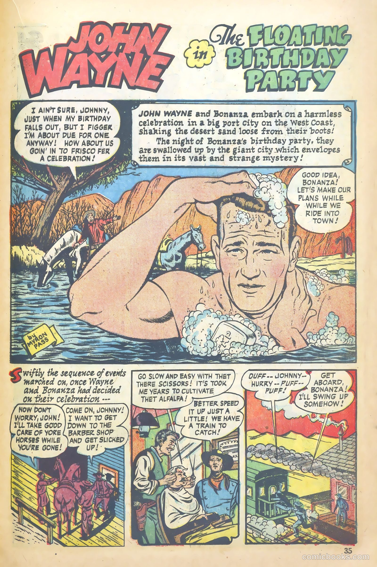 John Wayne Adventure Comics #7 (1950) — page 35 of 52