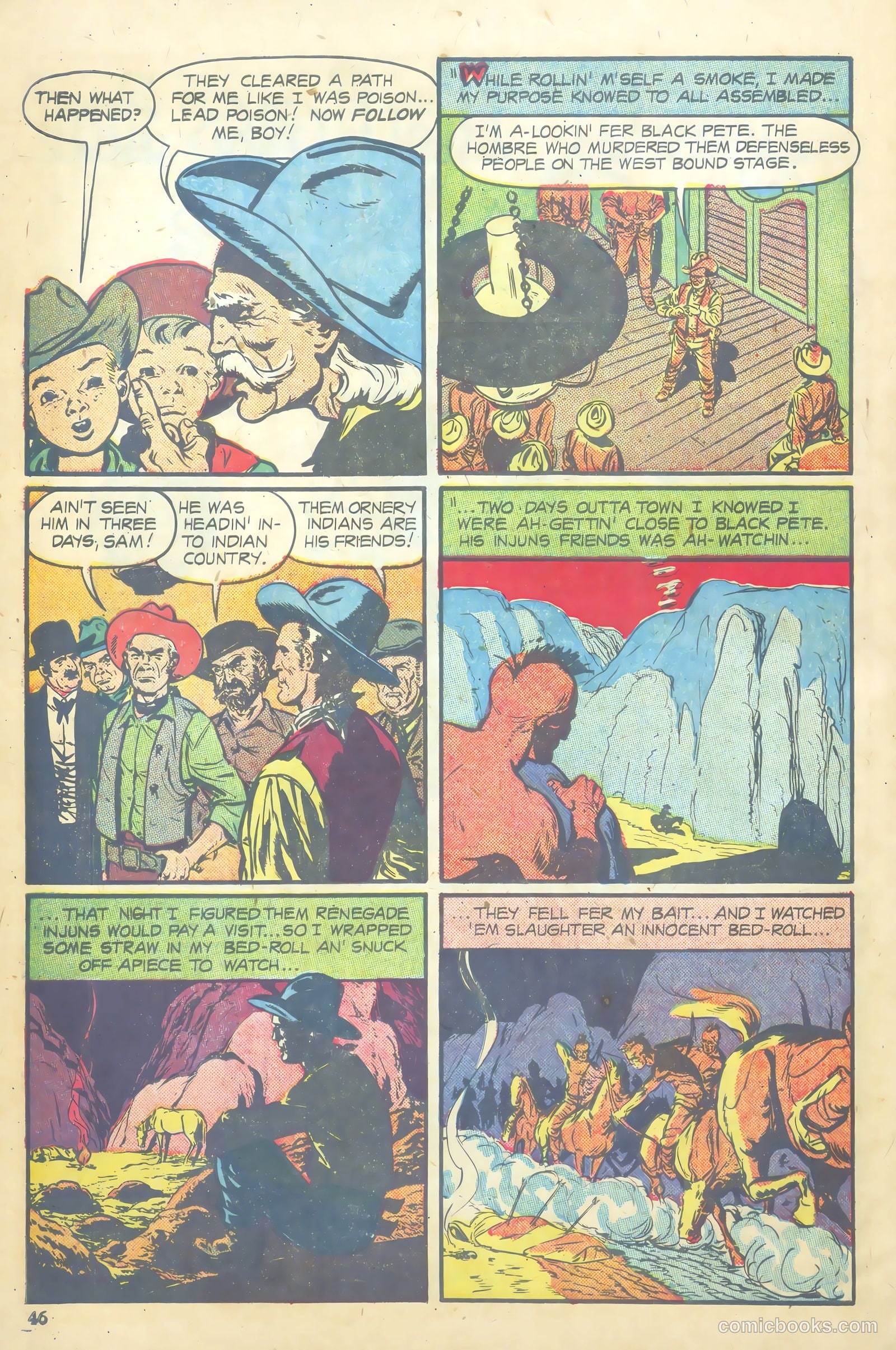 John Wayne Adventure Comics #7 (1950) — page 46 of 52