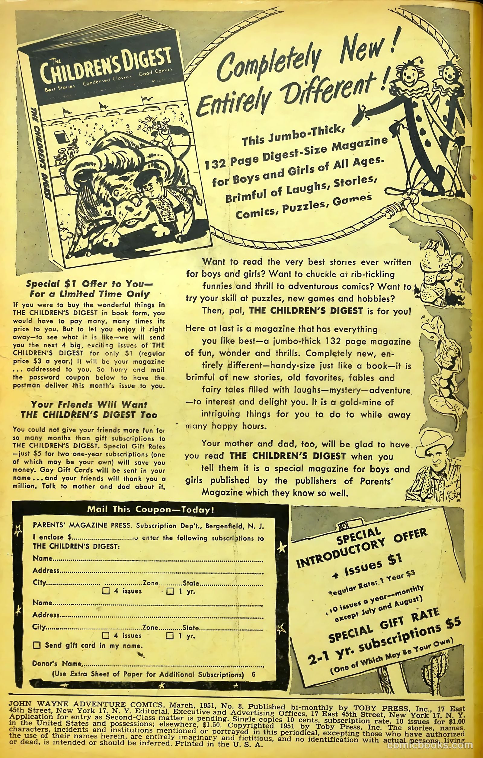 John Wayne Adventure Comics #8 (1951) — page 2 of 36