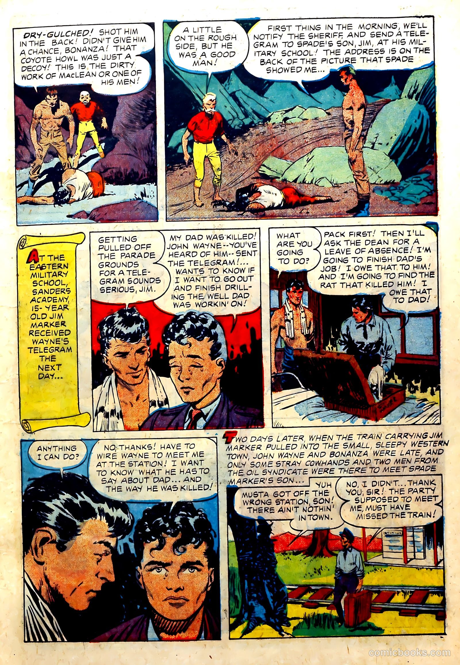 John Wayne Adventure Comics #8 (1951) — page 9 of 36
