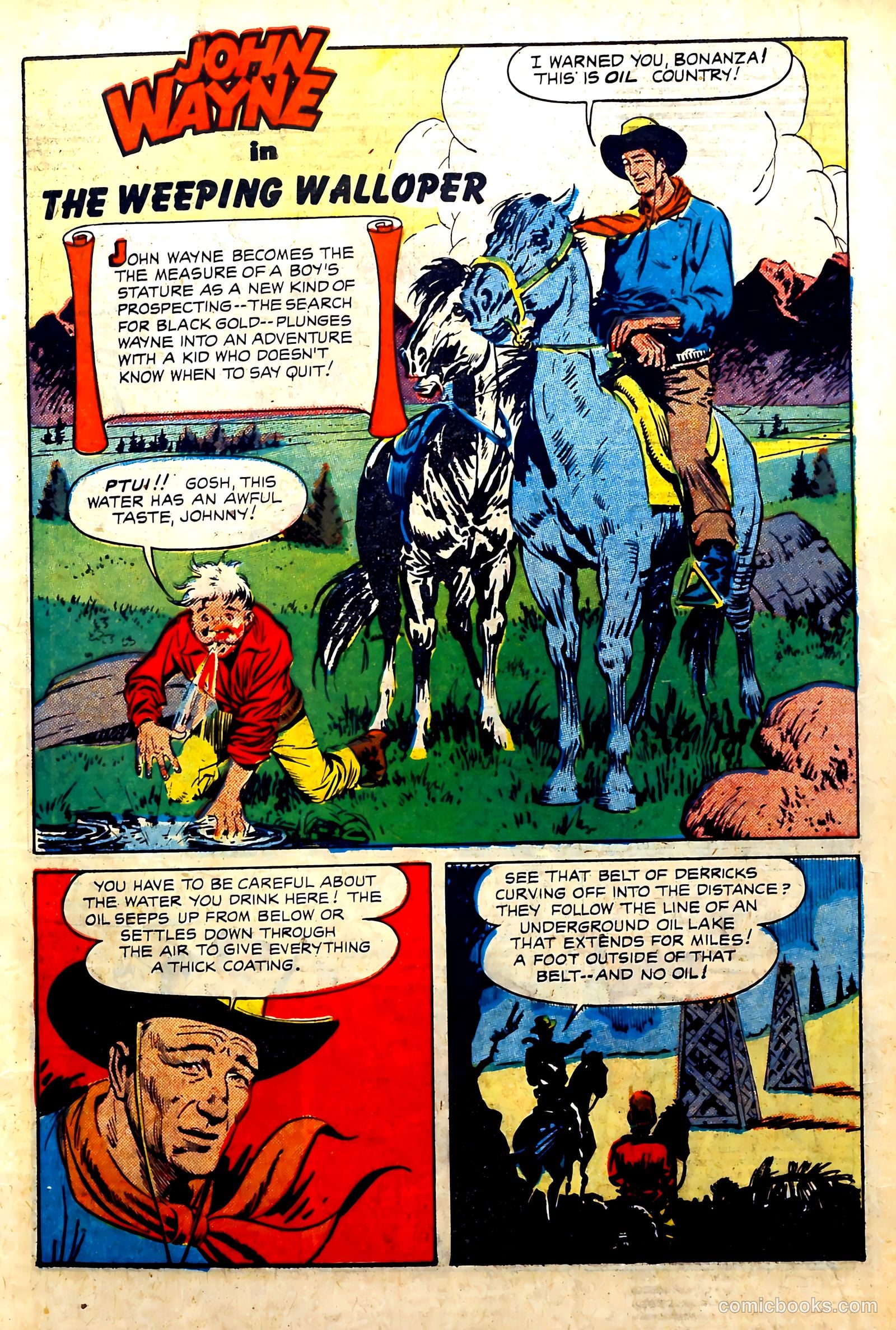 John Wayne Adventure Comics #8 (1951) — page 3 of 36