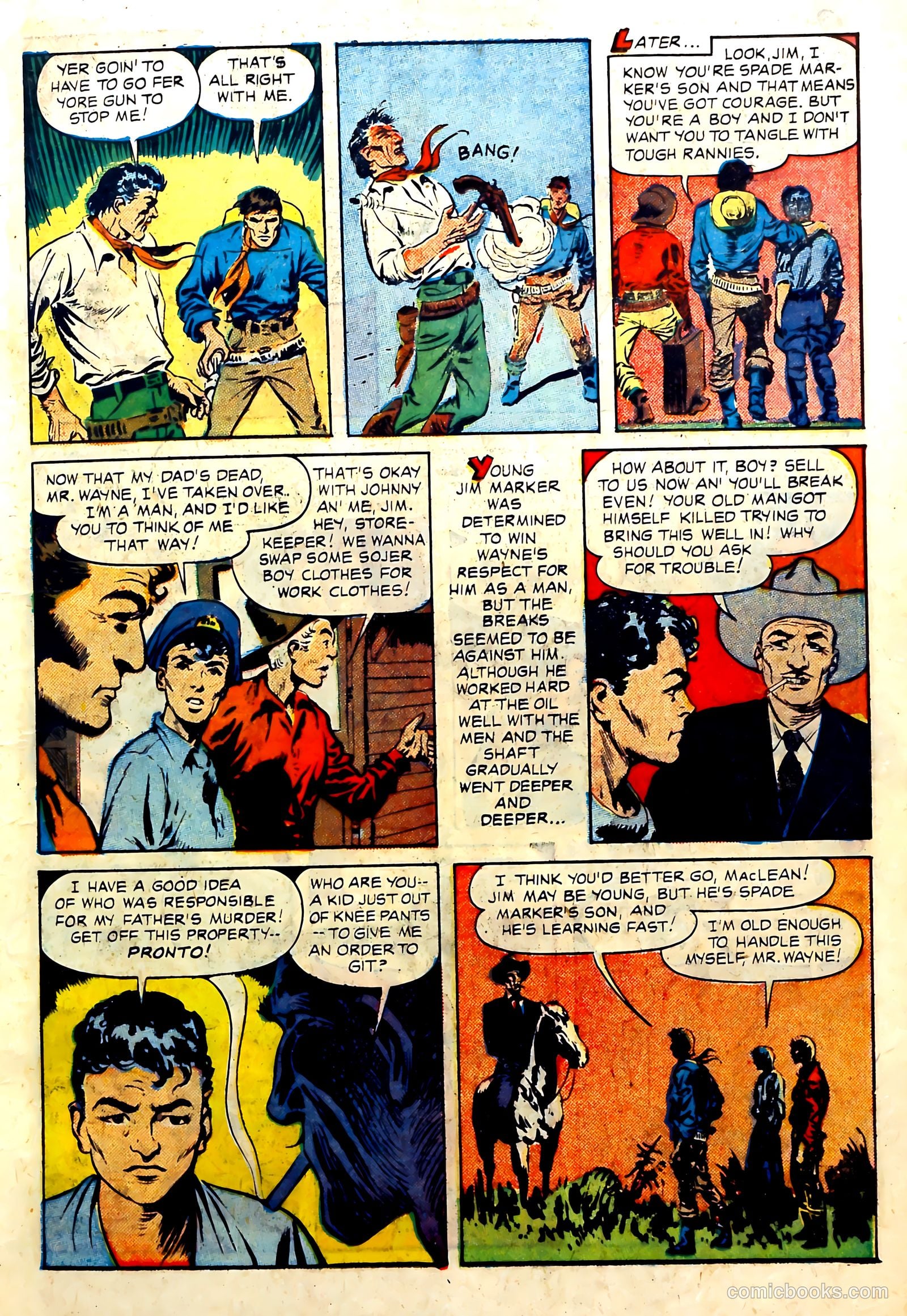 John Wayne Adventure Comics #8 (1951) — page 11 of 36