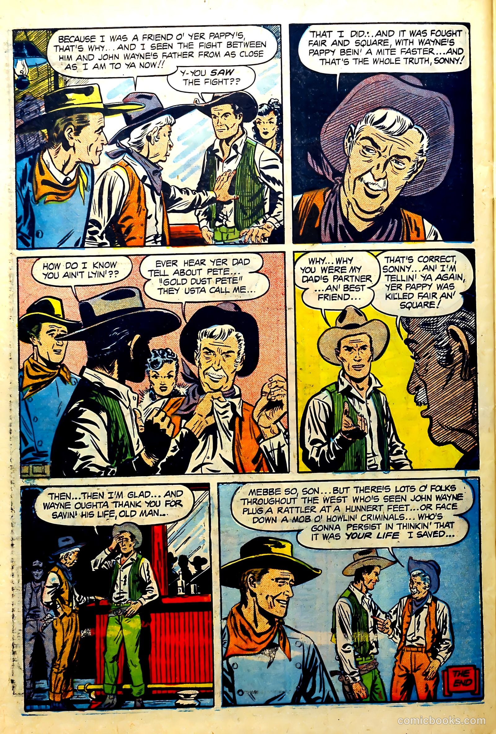 John Wayne Adventure Comics #8 (1951) — page 32 of 36