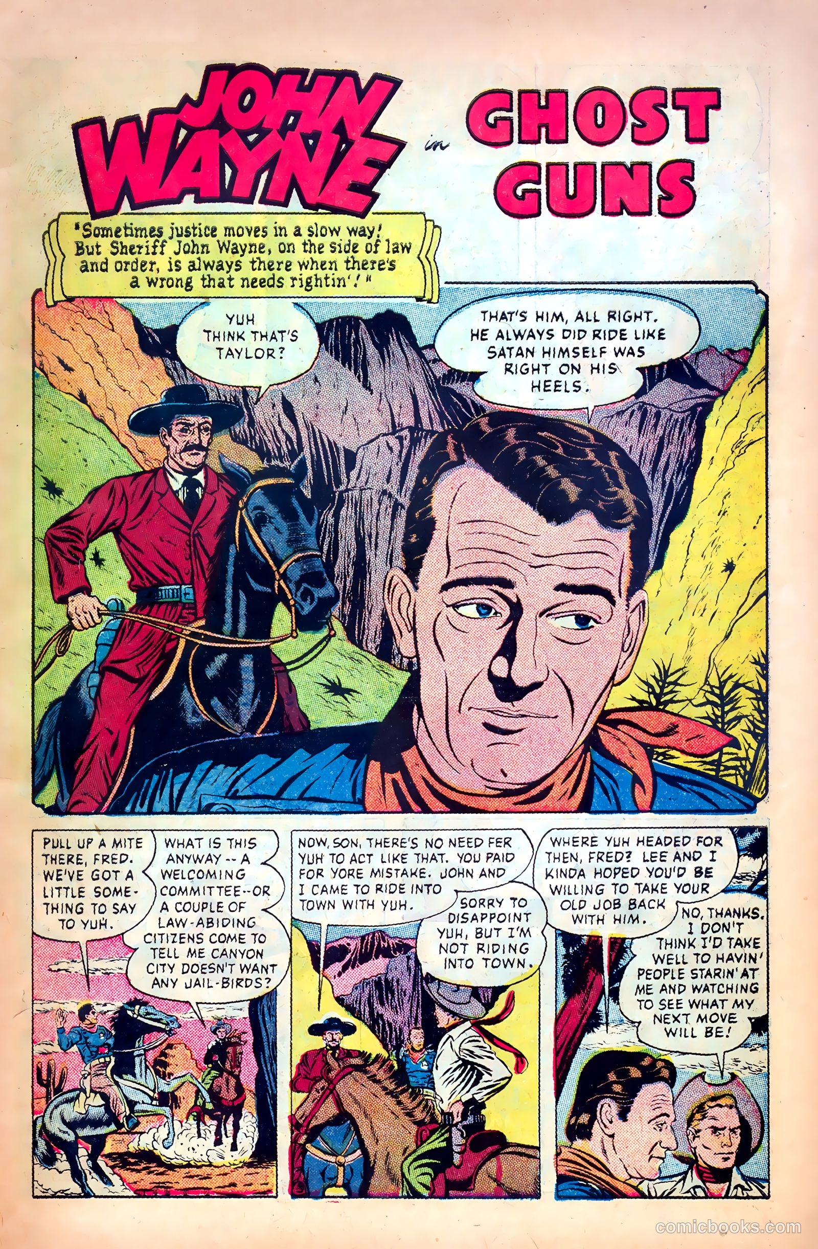John Wayne Adventure Comics #9 (1951) — page 3 of 36