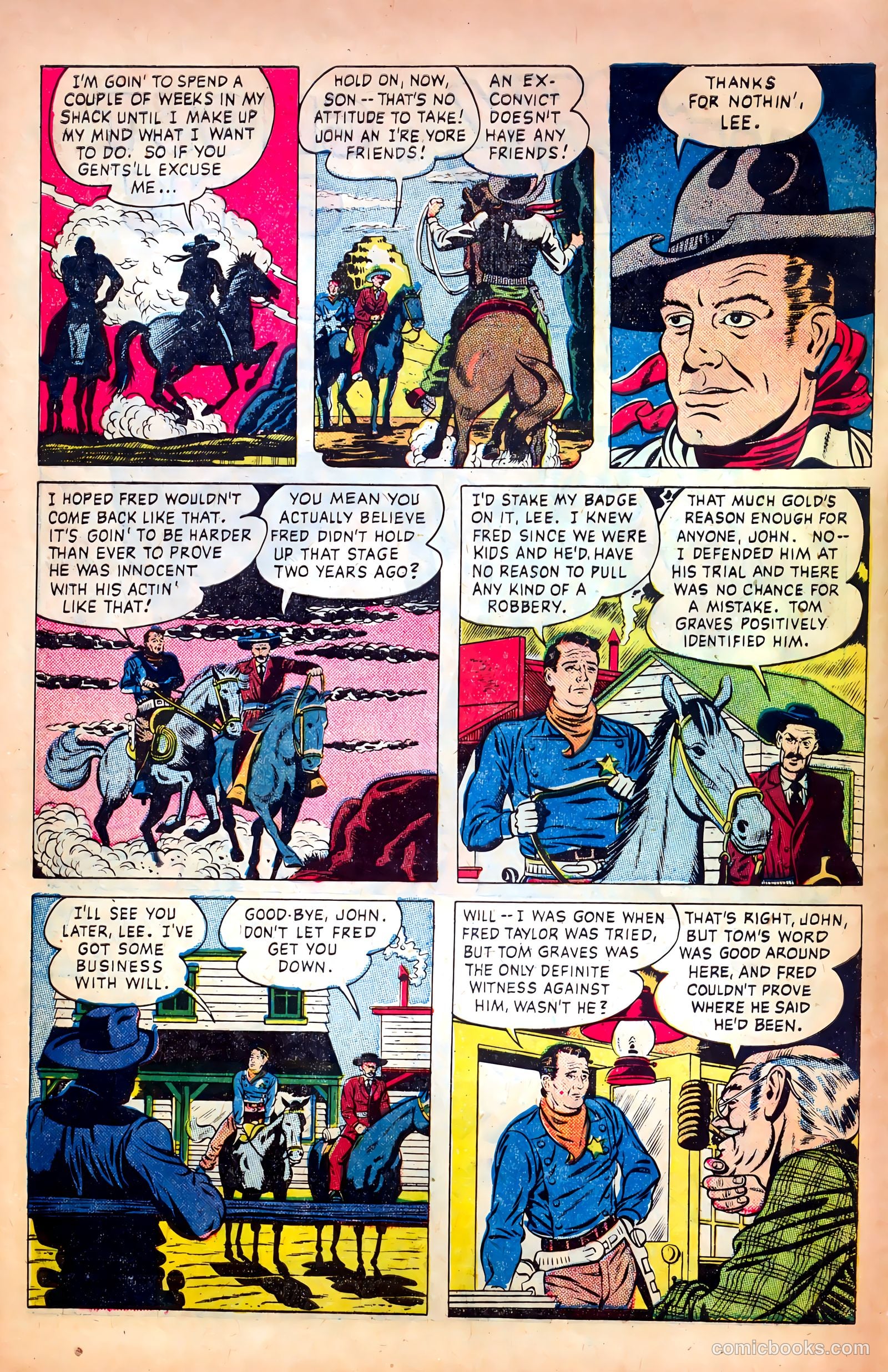 John Wayne Adventure Comics #9 (1951) — page 4 of 36