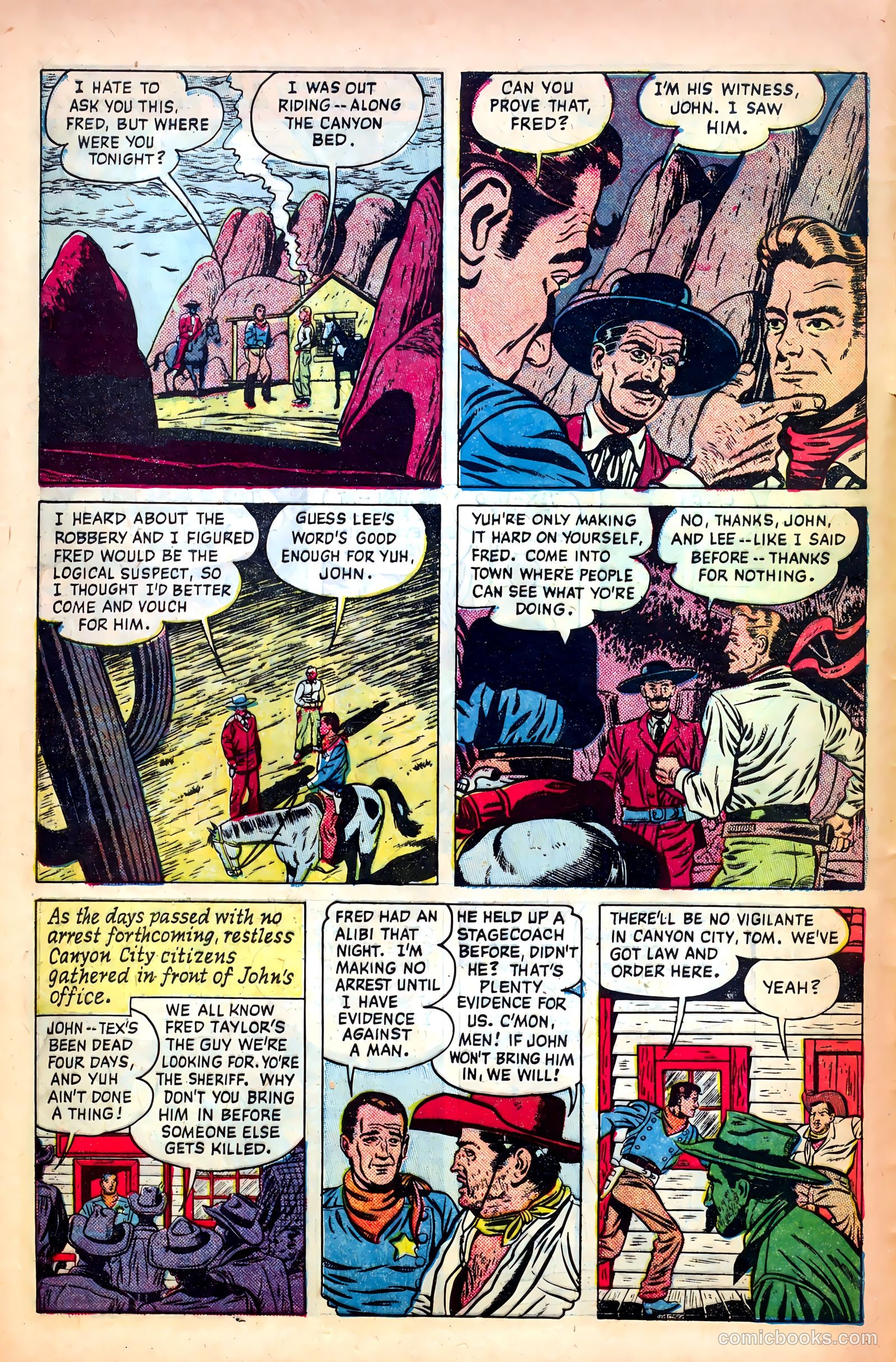 John Wayne Adventure Comics #9 (1951) — page 6 of 36