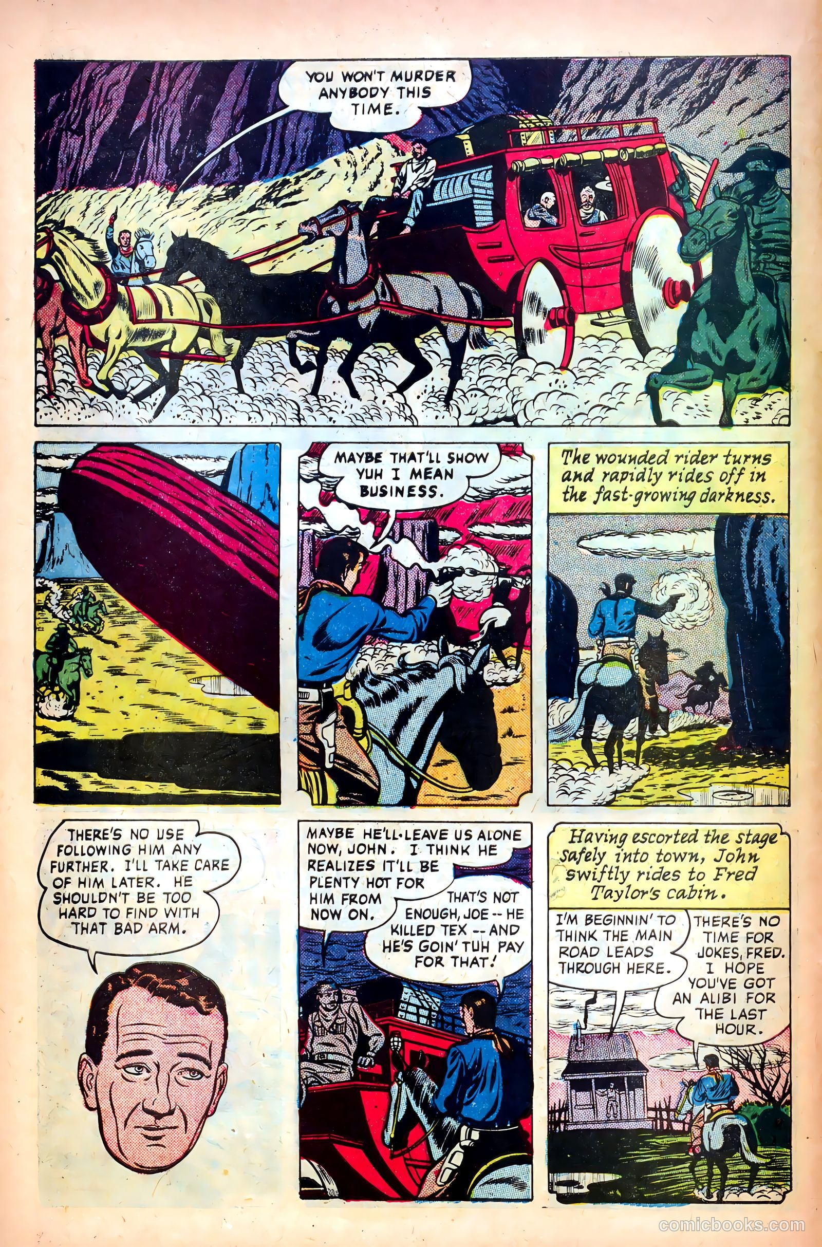 John Wayne Adventure Comics #9 (1951) — page 8 of 36