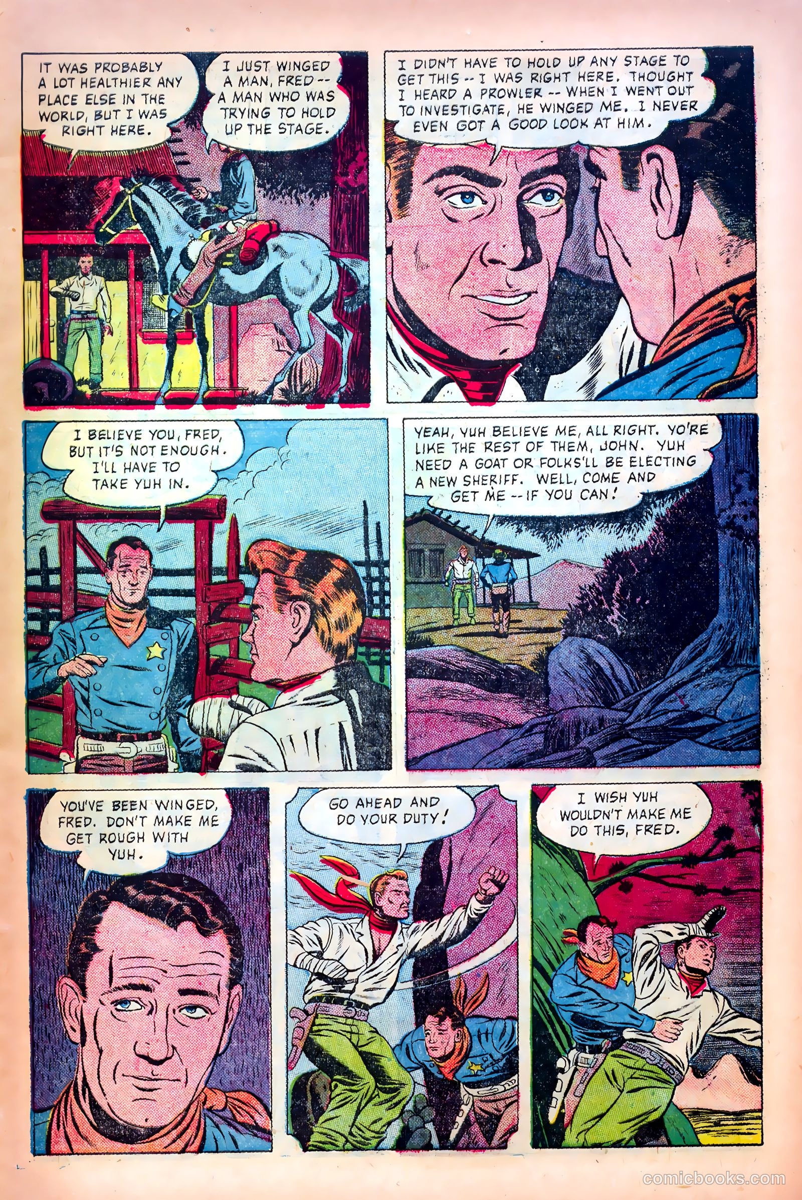 John Wayne Adventure Comics #9 (1951) — page 9 of 36