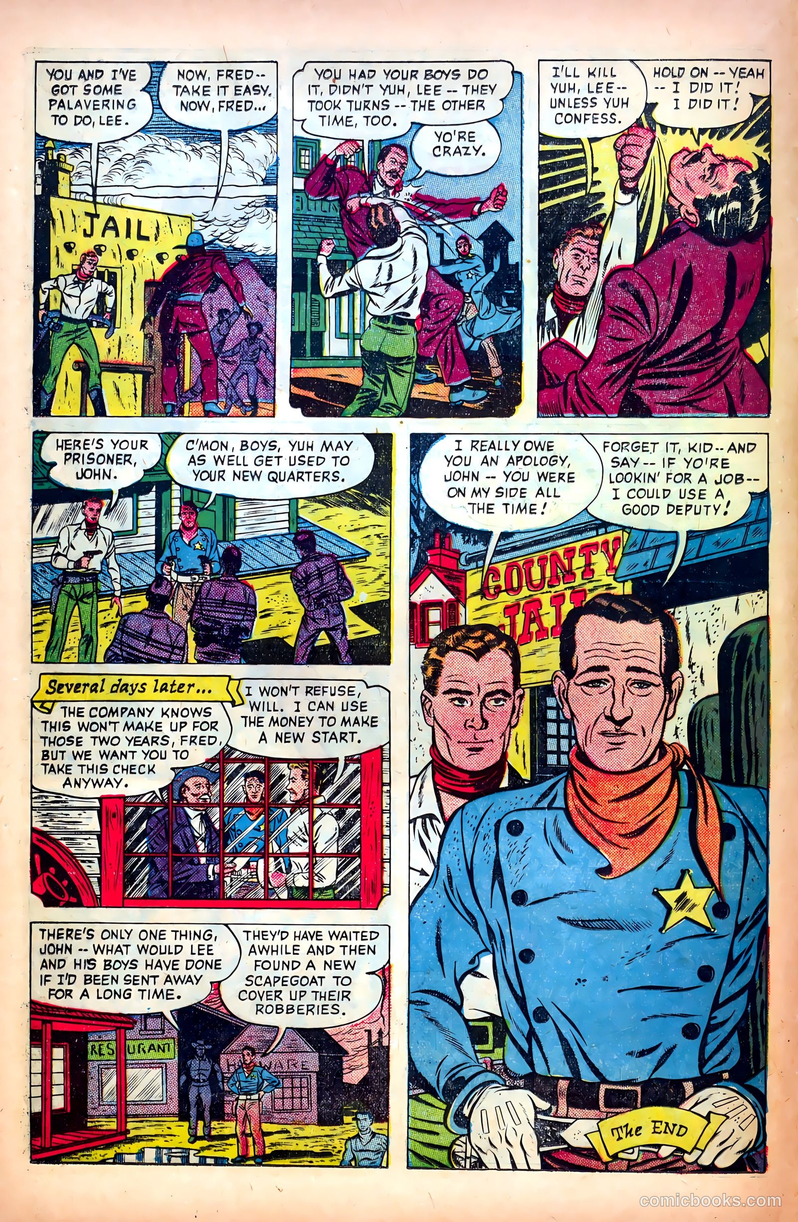 John Wayne Adventure Comics #9 (1951) — page 12 of 36