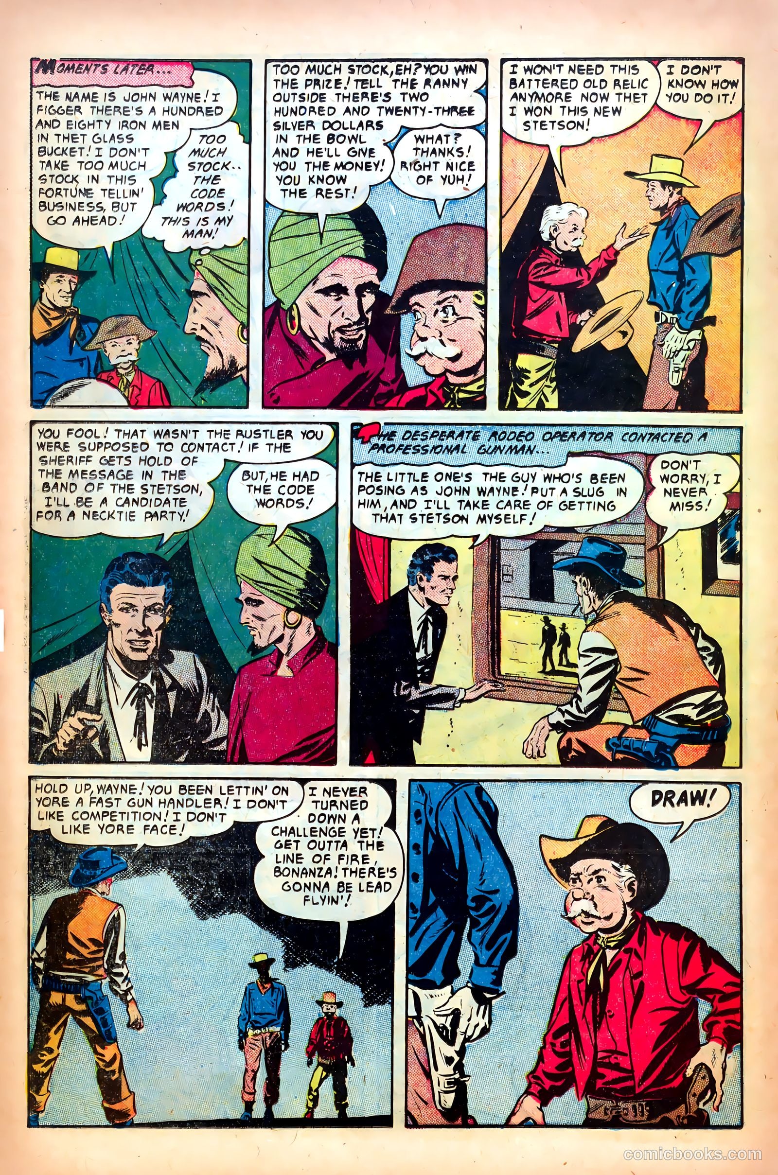 John Wayne Adventure Comics #9 (1951) — page 20 of 36