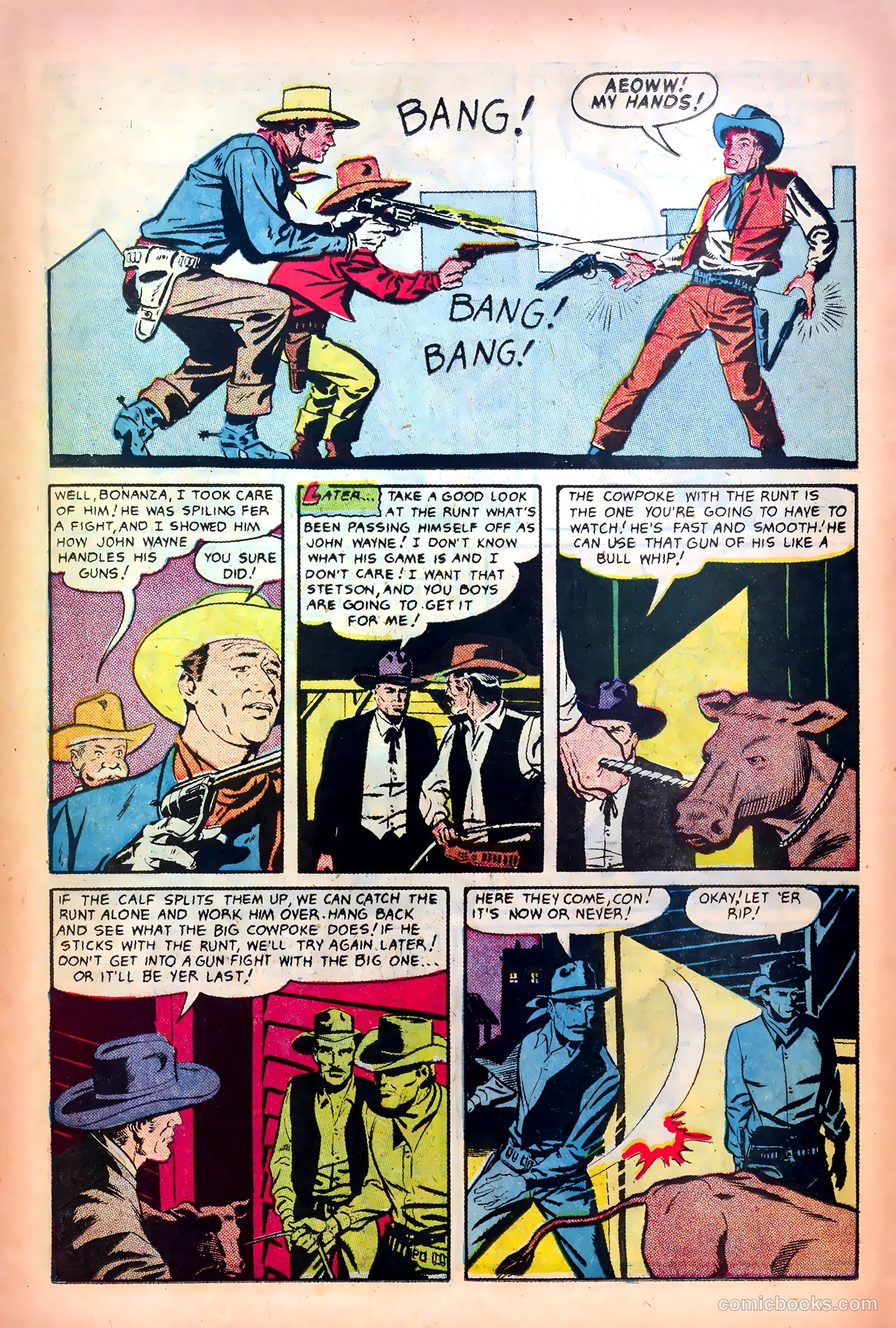 John Wayne Adventure Comics #9 (1951) — page 21 of 36