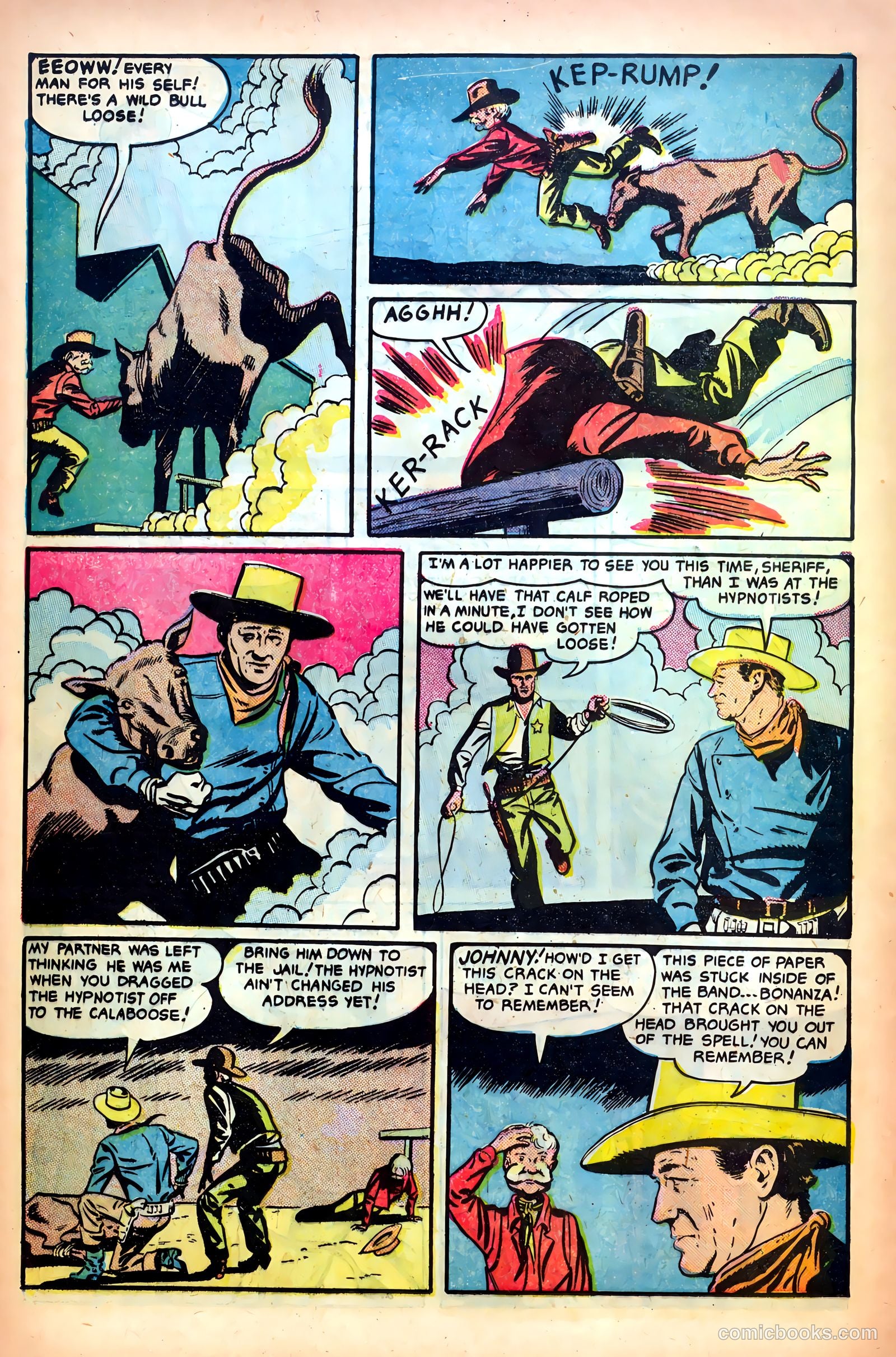 John Wayne Adventure Comics #9 (1951) — page 22 of 36