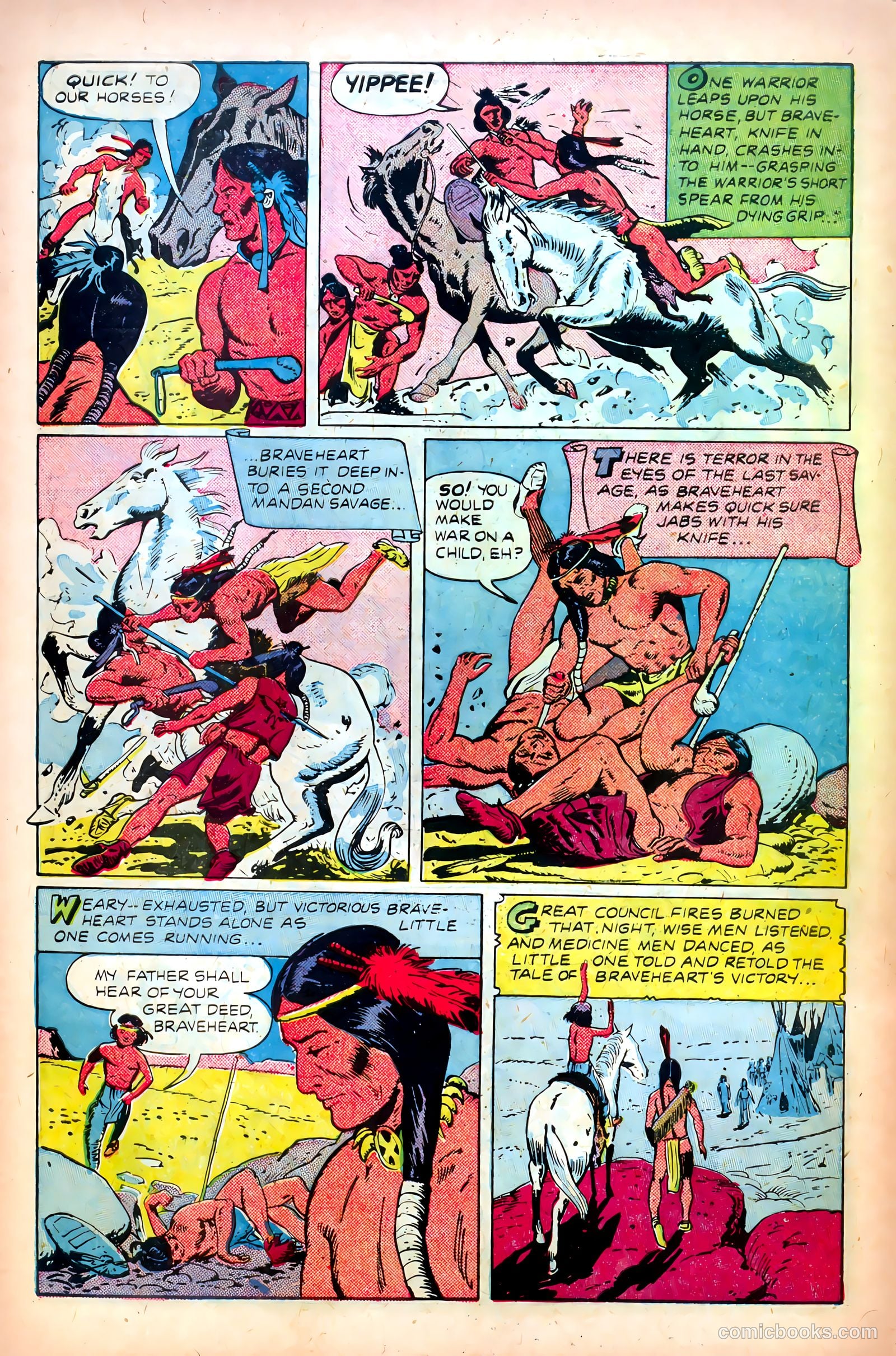 John Wayne Adventure Comics #9 (1951) — page 32 of 36