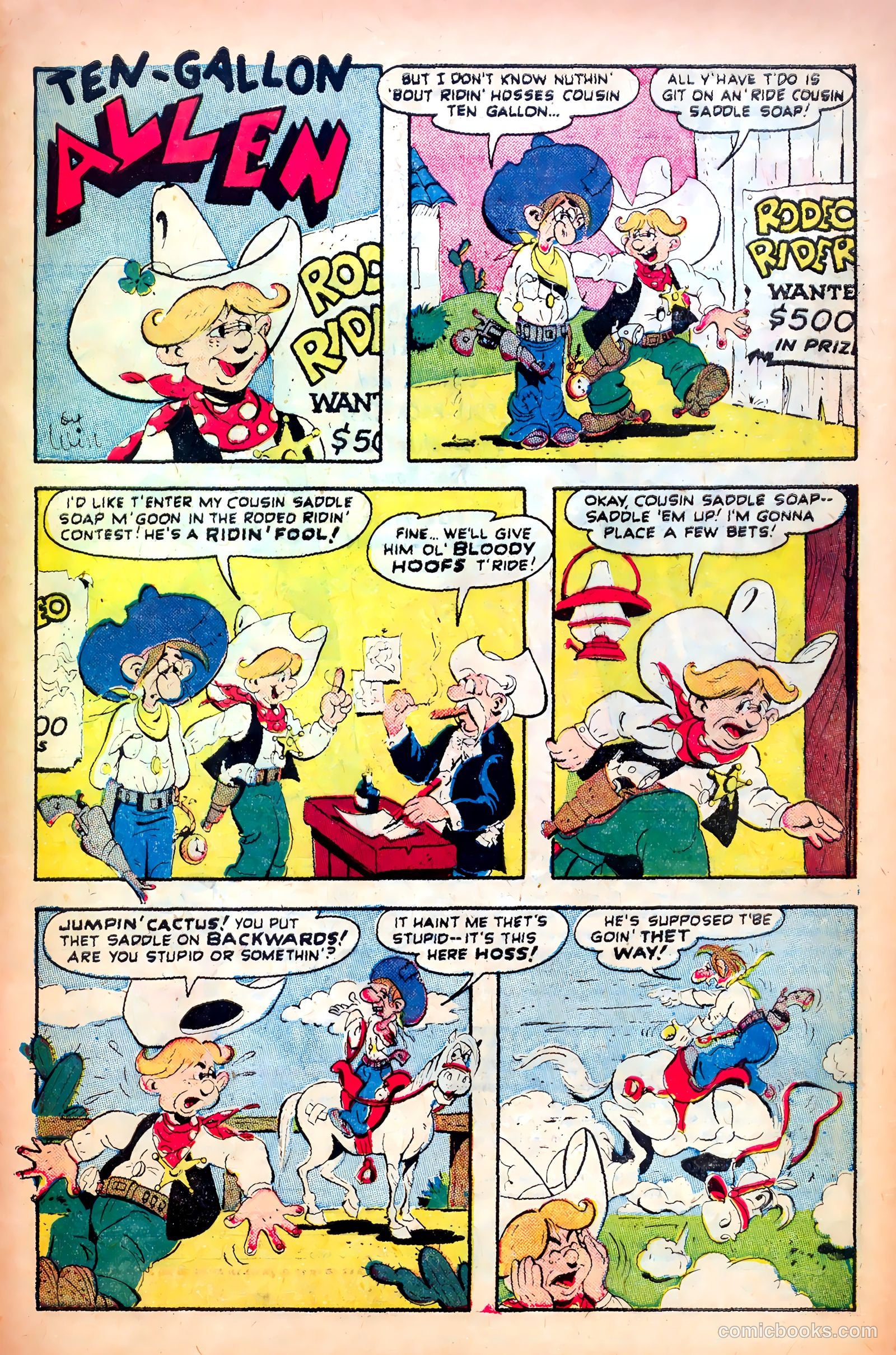 John Wayne Adventure Comics #9 (1951) — page 33 of 36