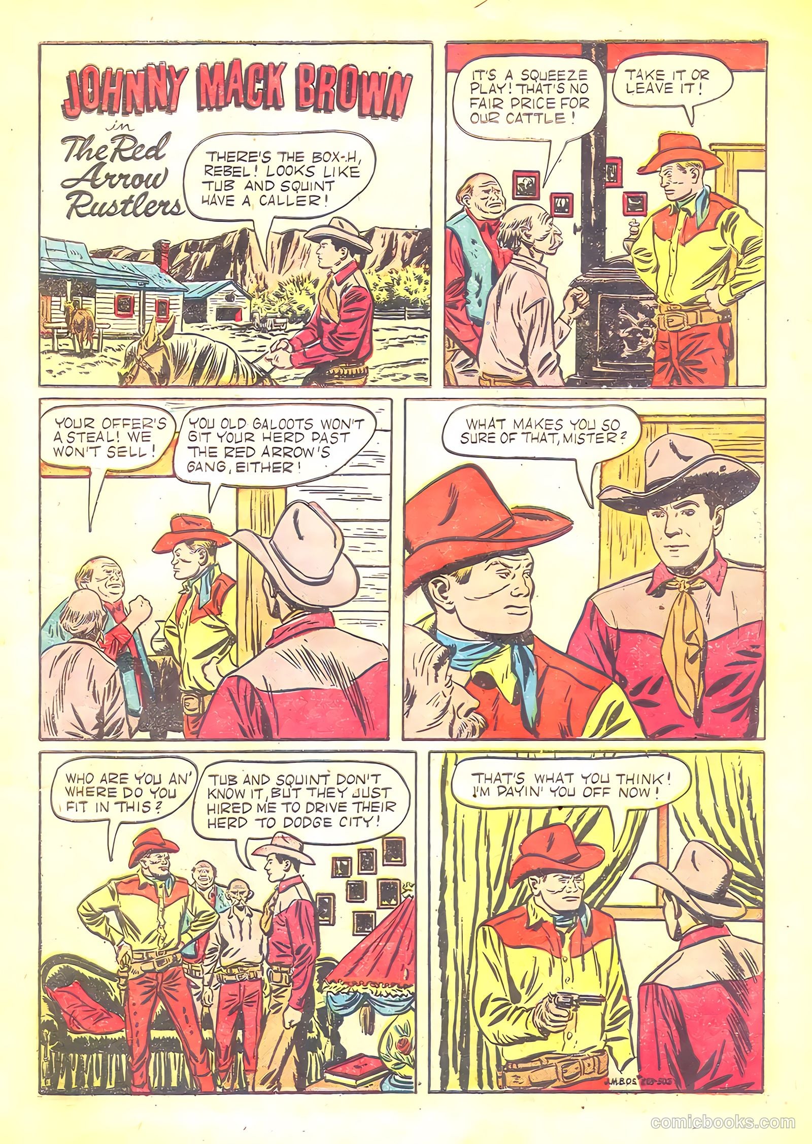 Johnny Mack Brown #1 (1950) — page 3 of 52