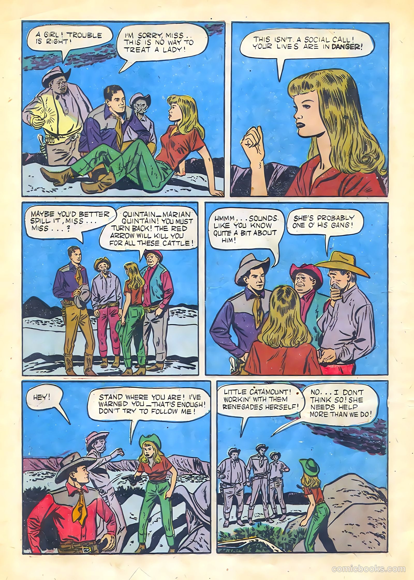 Johnny Mack Brown #1 (1950) — page 6 of 52
