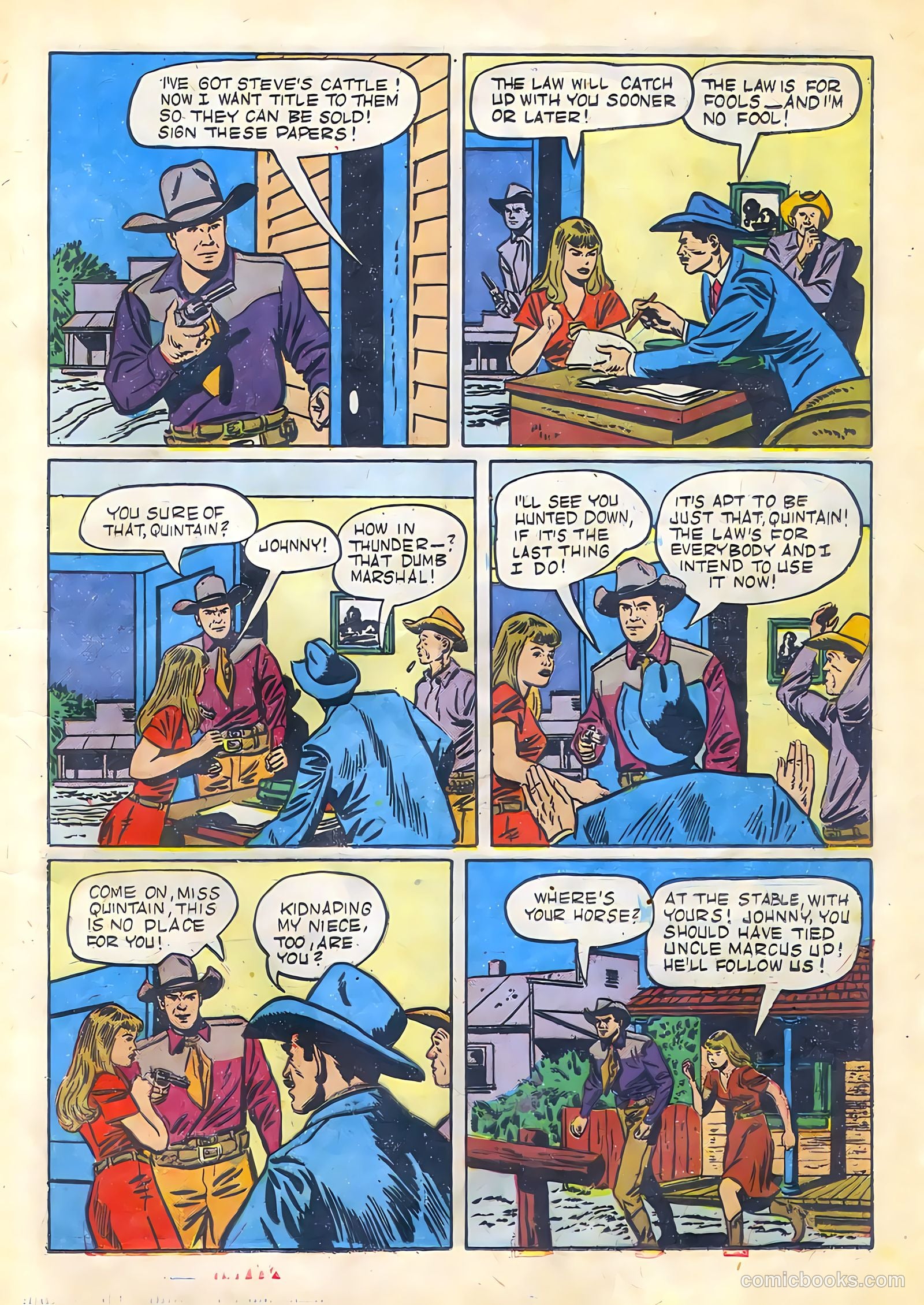Johnny Mack Brown #1 (1950) — page 23 of 52
