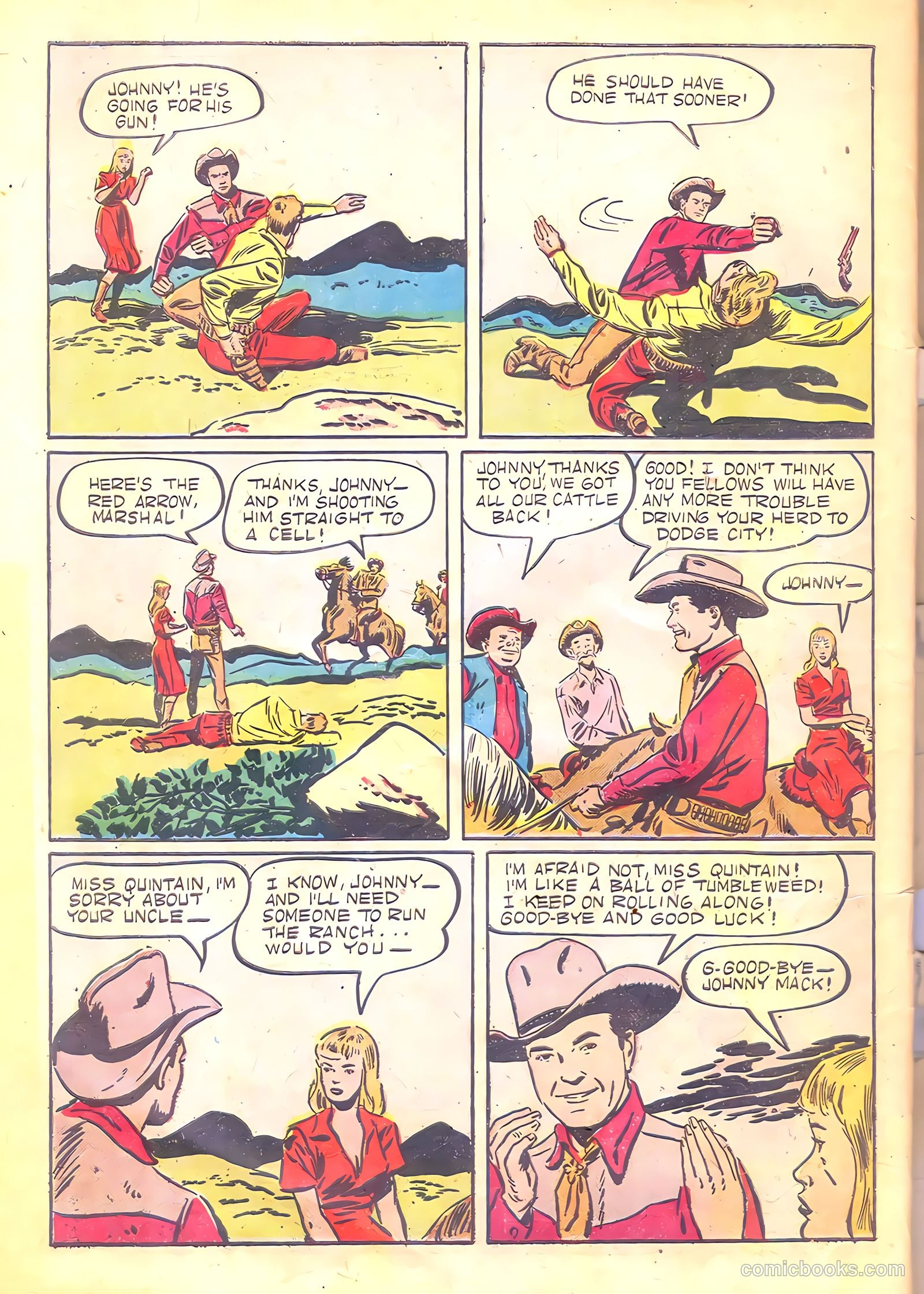 Johnny Mack Brown #1 (1950) — page 50 of 52