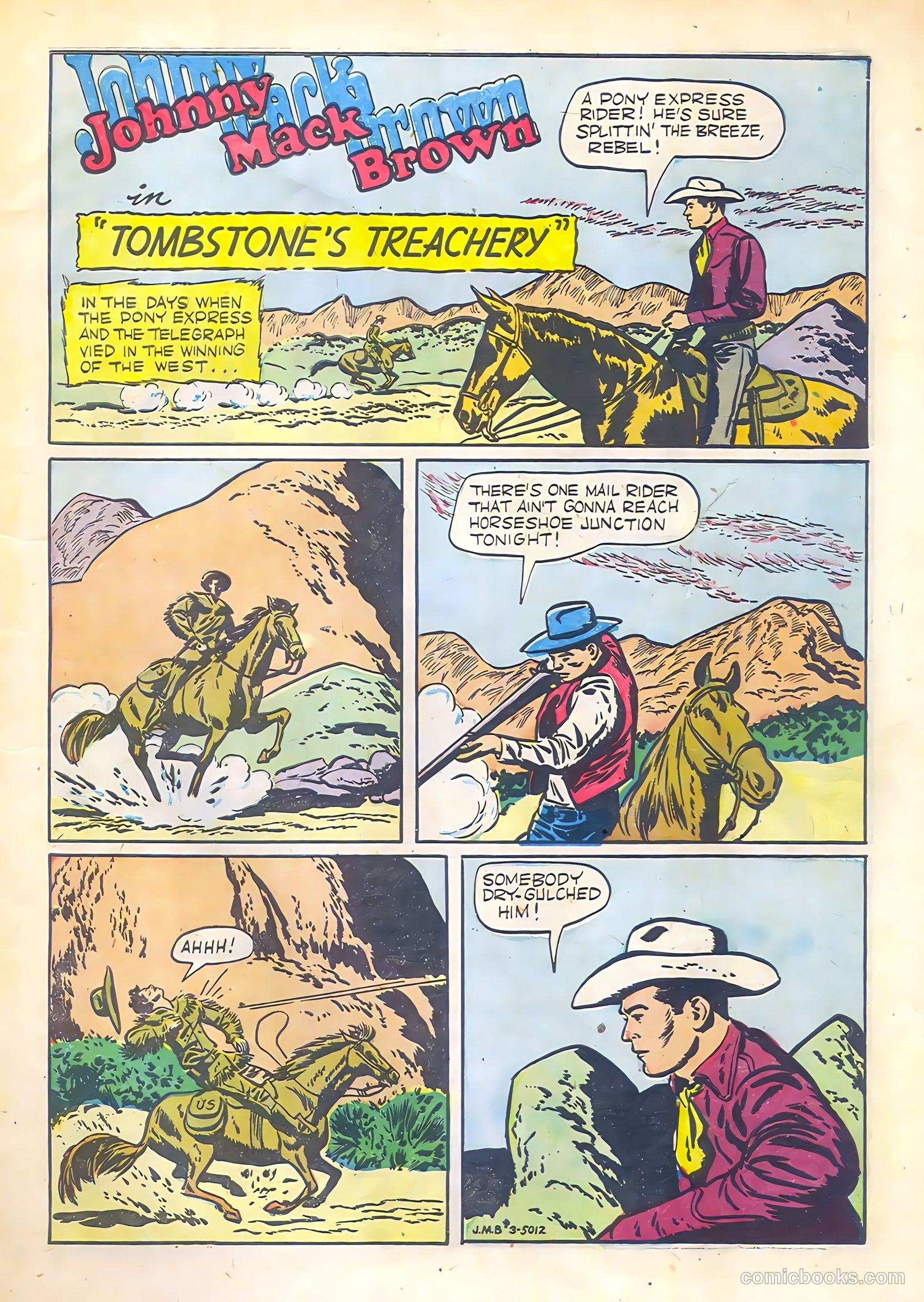 Johnny Mack Brown #3 (1951) — page 3 of 52