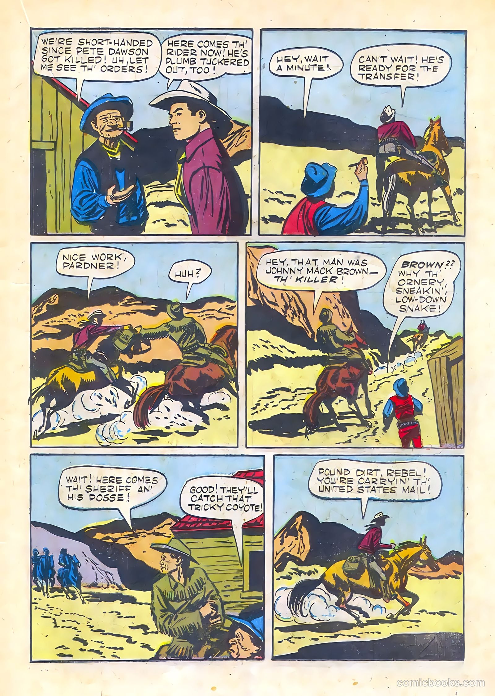 Johnny Mack Brown #3 (1951) — page 23 of 52